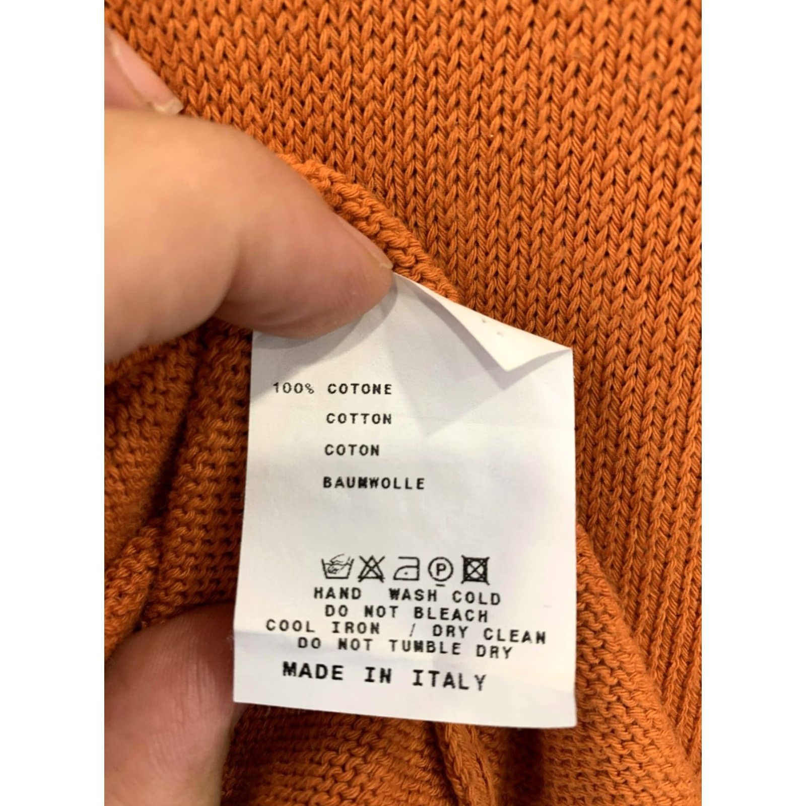 Etro Etro Milano Men’s XL Quarter Zip Sweater Orange Made in Italy Designer Knit Pullover/Quarter Zip Knit Burnt Orange Mens XL Etro Design Knit Sweater Size US XL / EU 56 / 4 - 4 Thumbnail