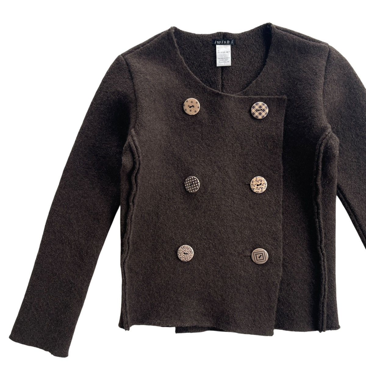 Y's Iwish Y's Bis Yohji Yamamoto Double Breasted Cropped Jacket Size XS / US 0-2 / IT 36-38 - 4 Thumbnail