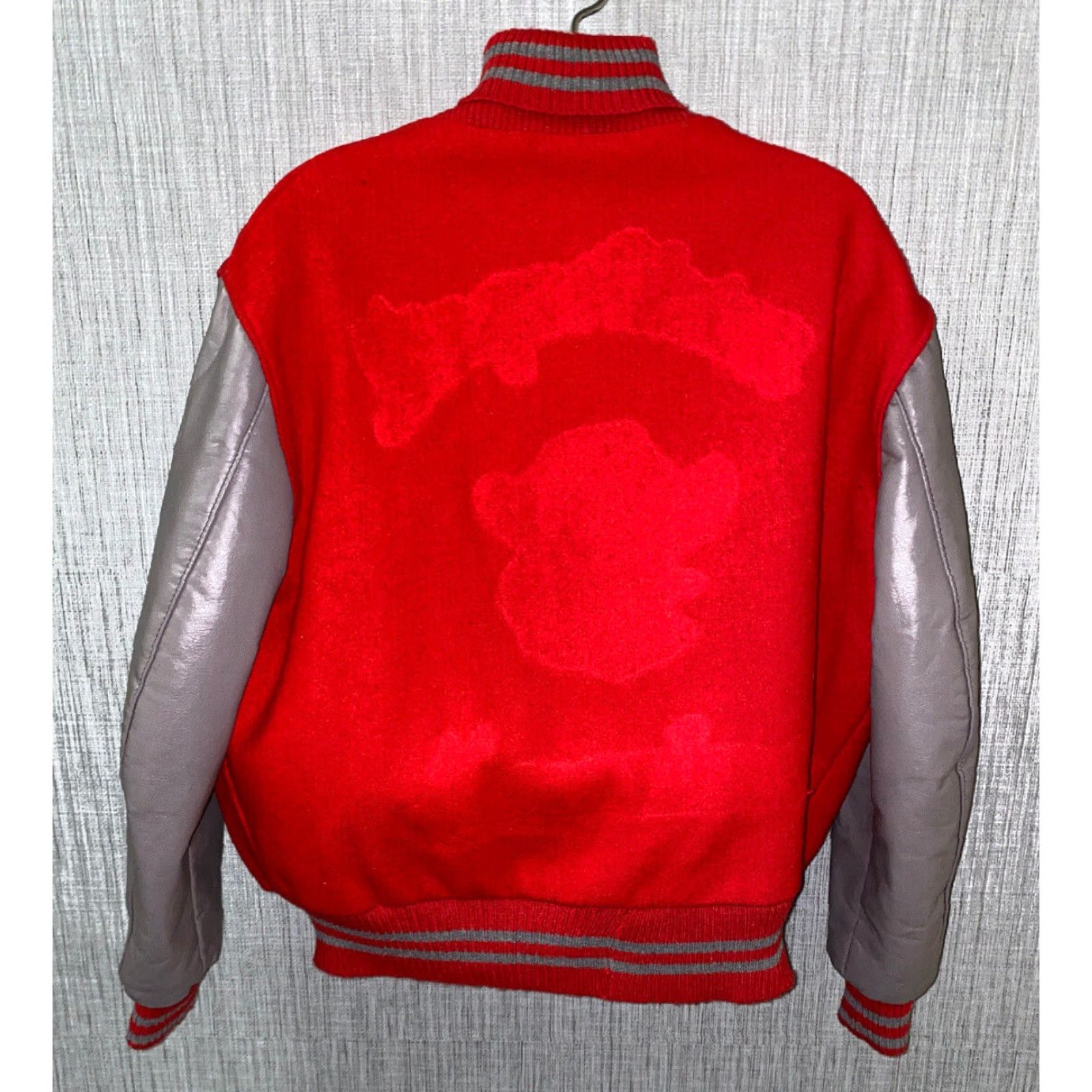 Vintage Vtg Delong Mens Red Quilt Lined Snap Button Front Varsity Jacket Size 54 Size US L / EU 52-54 / 3 - 5 Thumbnail