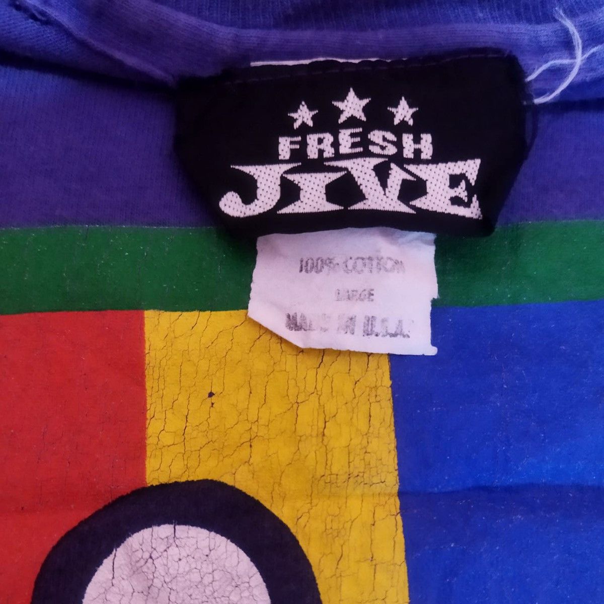 Freshjive × Vintage Vintage 90s Fresh Jive Tee Size US L / EU 52-54 / 3 - 3 Thumbnail