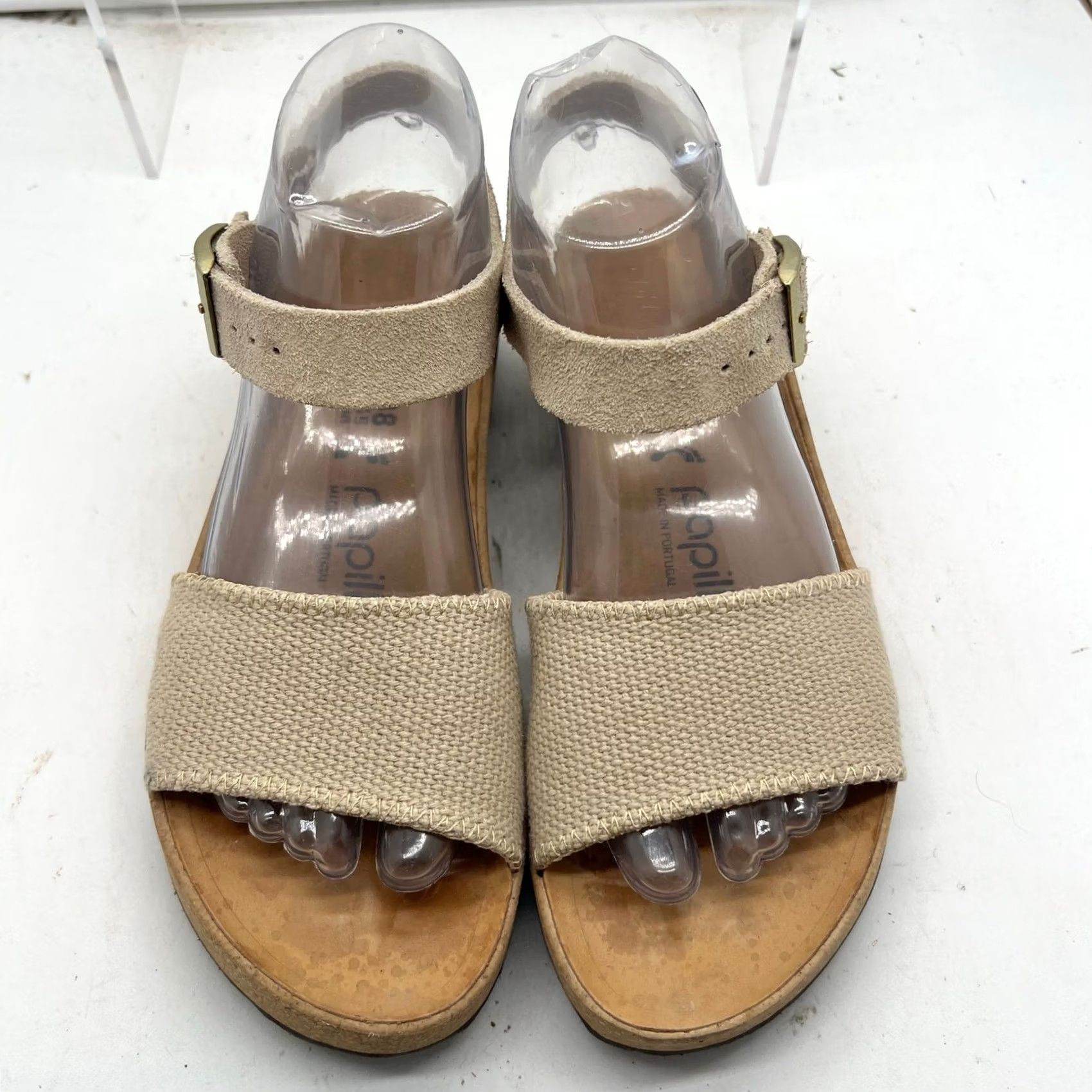 Birkenstock Birkenstock Papillio Glenda Wedge Sandals Cream Cork Platform Slingback Womens 38 US 7 Size Size US 7 / IT 37 - 3 Thumbnail