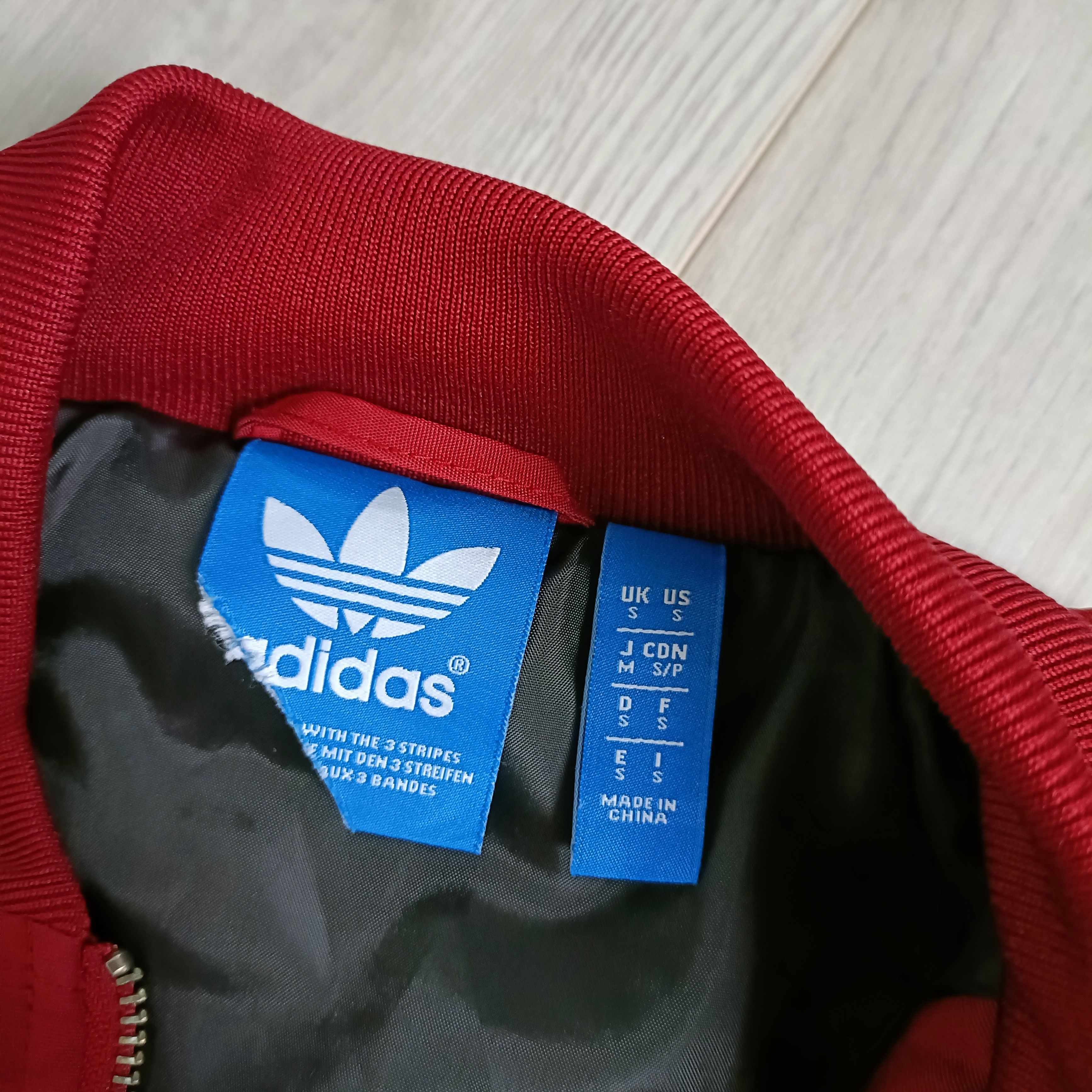 Adidas Men's Red Full Zip Varsity Jacket Size US S / EU 44-46 / 1 - 6 Thumbnail