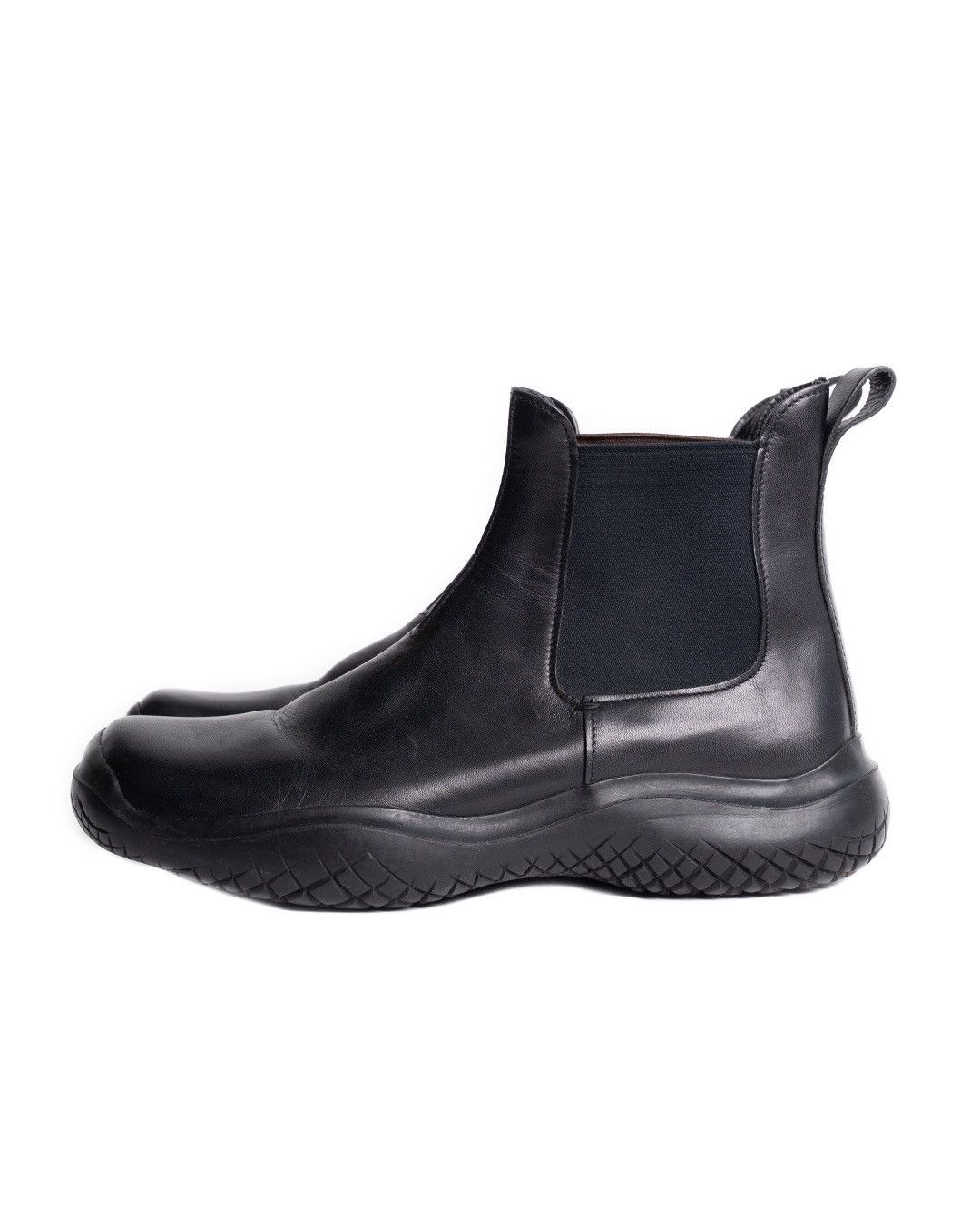 Pre-owned Prada Fw1999 Menswear Sport Vibram Boots In Black