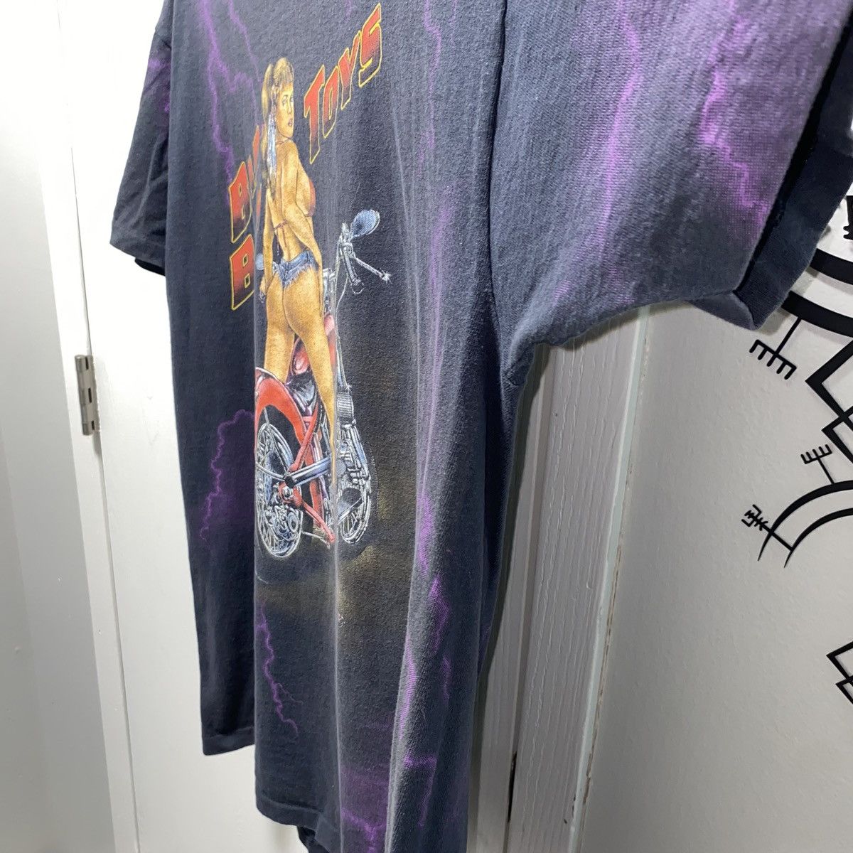 Other Vintage Tee Bad Boys Bad Toys Moto Biker Girl AOP XL Size US XL / EU 56 / 4 - 4 Thumbnail