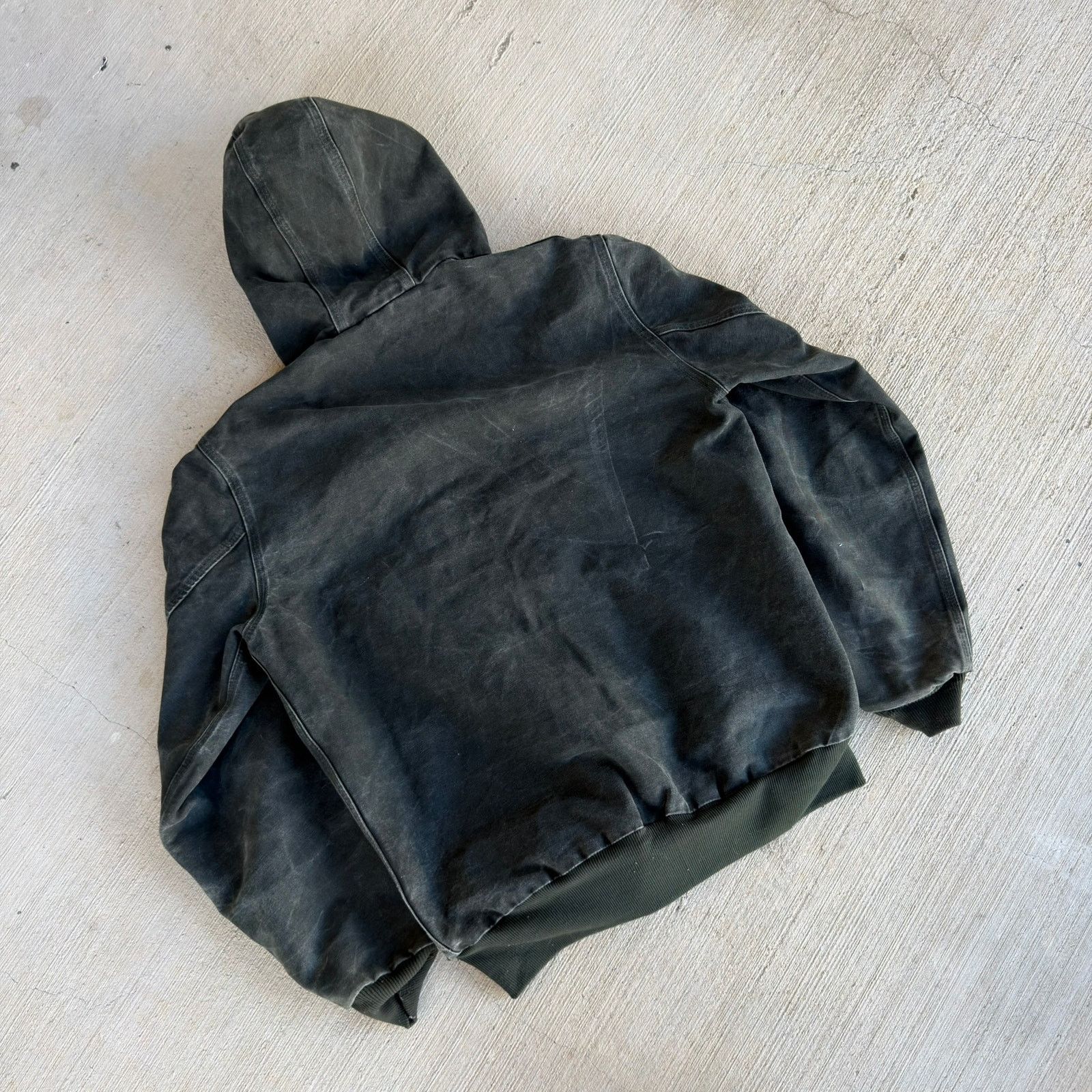 Carhartt × Vintage Carhartt J25 MOS green hooded work wear jacket Size US M / EU 48-50 / 2 - 6 Thumbnail