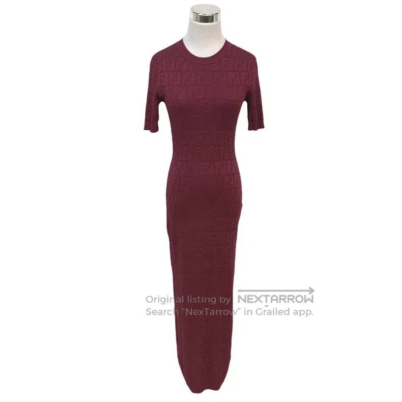 Fendi Fendi FF Printed Knit Dress Size XS / US 0-2 / IT 36-38 - 1 Thumbnail