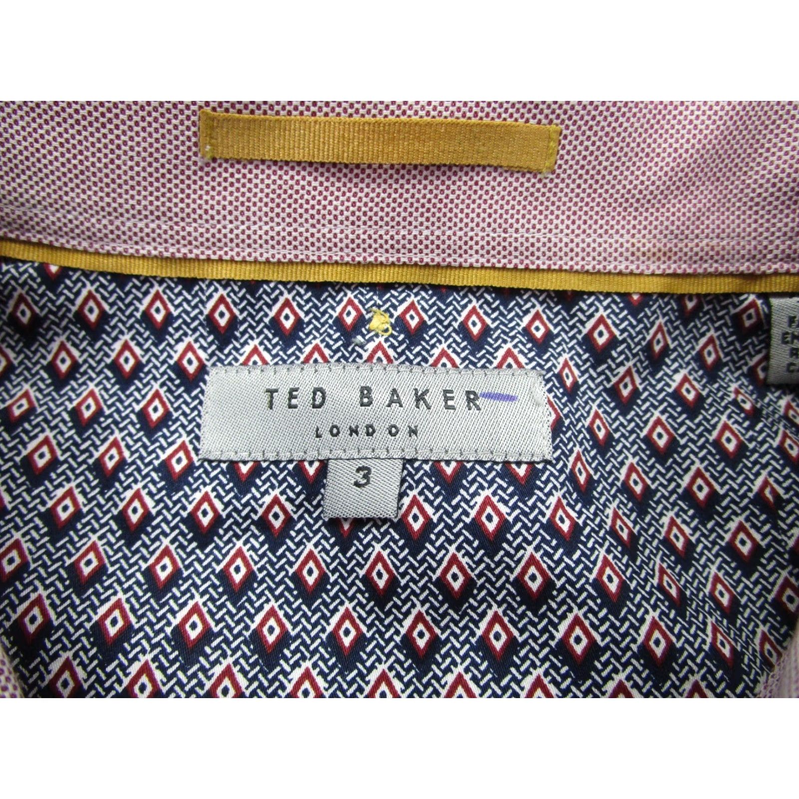 Ted Baker Ted Baker Shirt Mens Small Purple Gingham Check Button-Up Casual Classic Long Sleeve Size US S / EU 44-46 / 1 - 4 Thumbnail