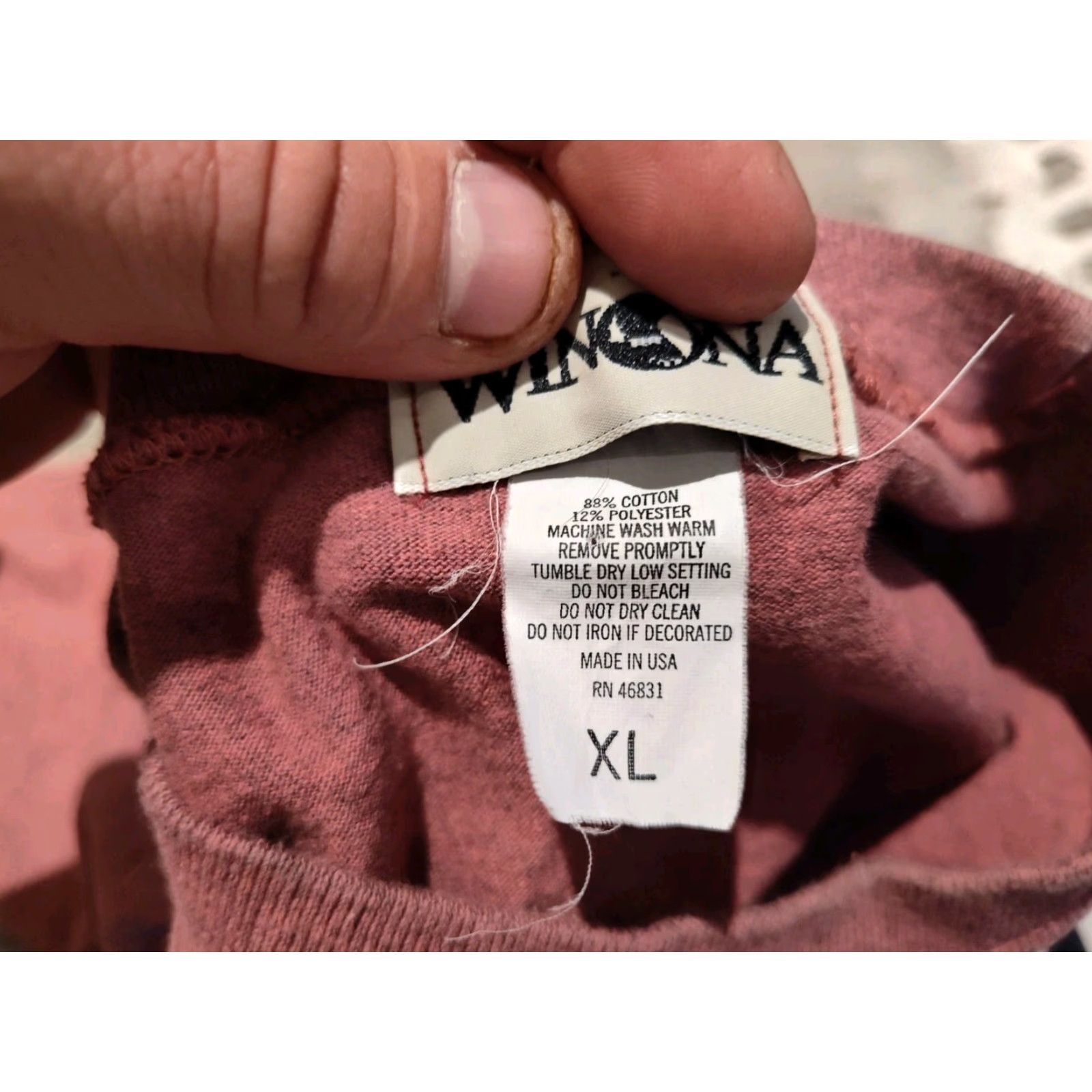Vintage Vintage Winona Tee Shirt North Woods Moose Cabin USA Made Thick Size XL Size US XL / EU 56 / 4 - 7 Thumbnail