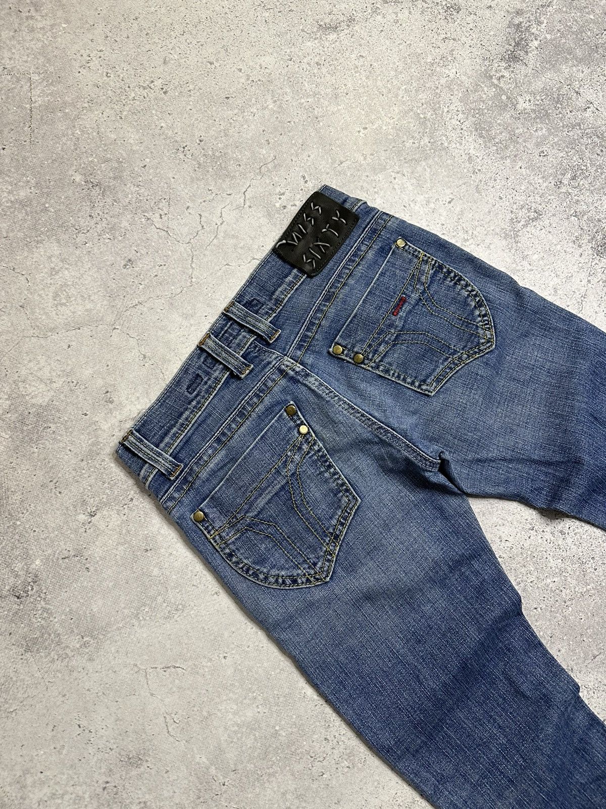 Miss Sixty Miss Sixty Style Binky 00s Y2k Low Rise Denim Blue Jeans Size 27" / US 4 / IT 40 - 7 Thumbnail