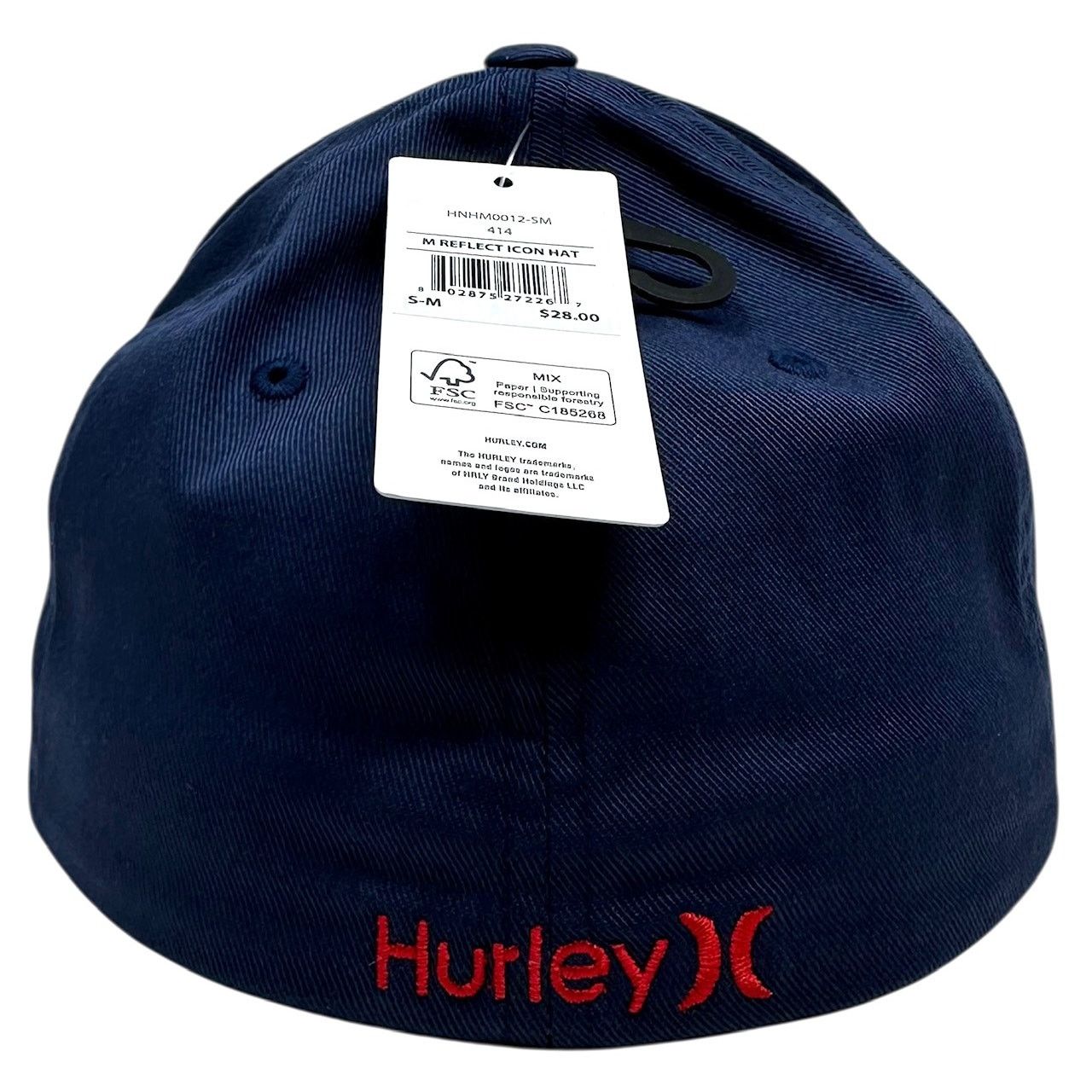 Hurley Hurley Hat Reflect Icon Embroidered Stretch Flex Fit Cap Size ONE SIZE - 3 Thumbnail