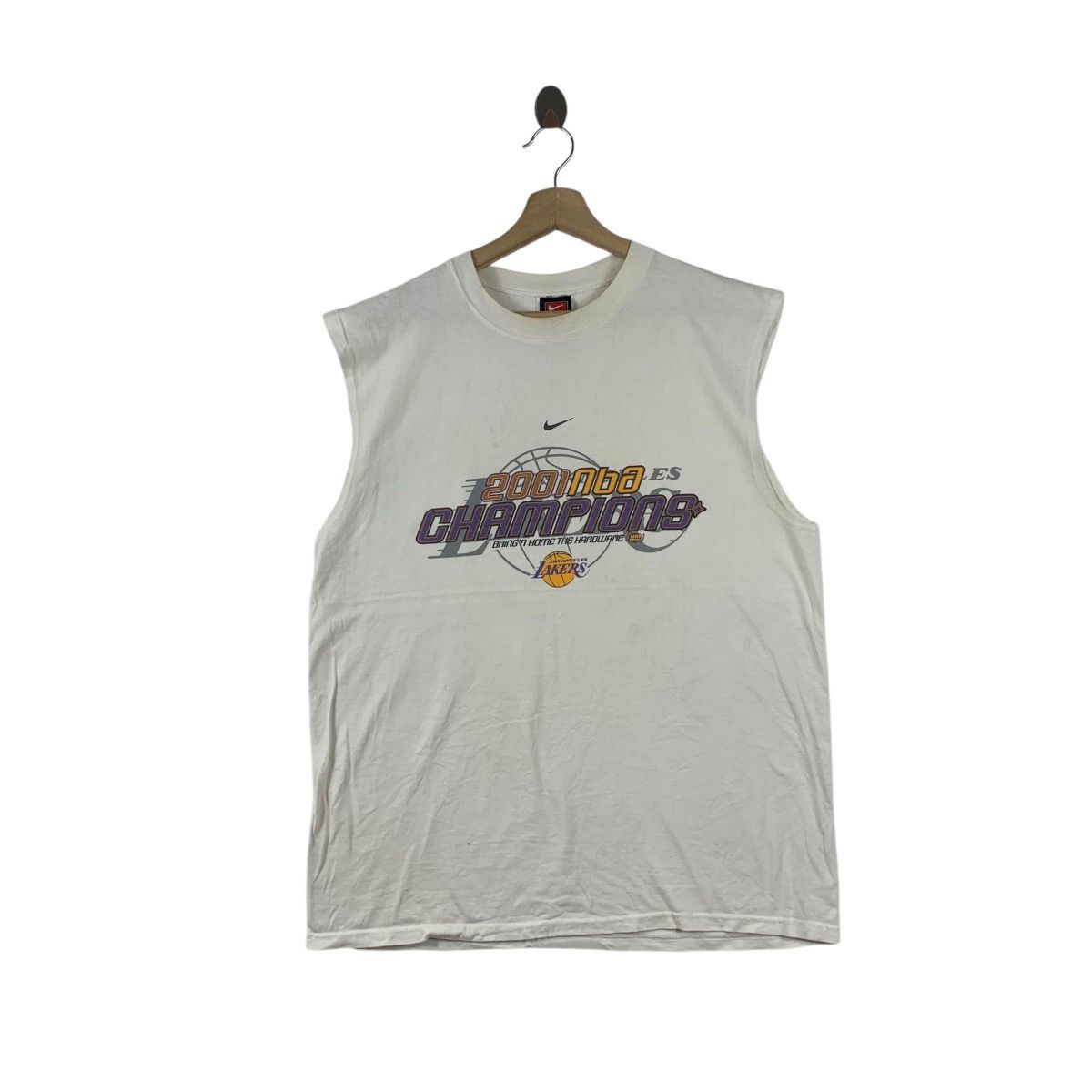 Nike Vintage NIKE NBA LAKERS 2001 Basketball Champion Tank Top Size US M / EU 48-50 / 2 - 1 Thumbnail