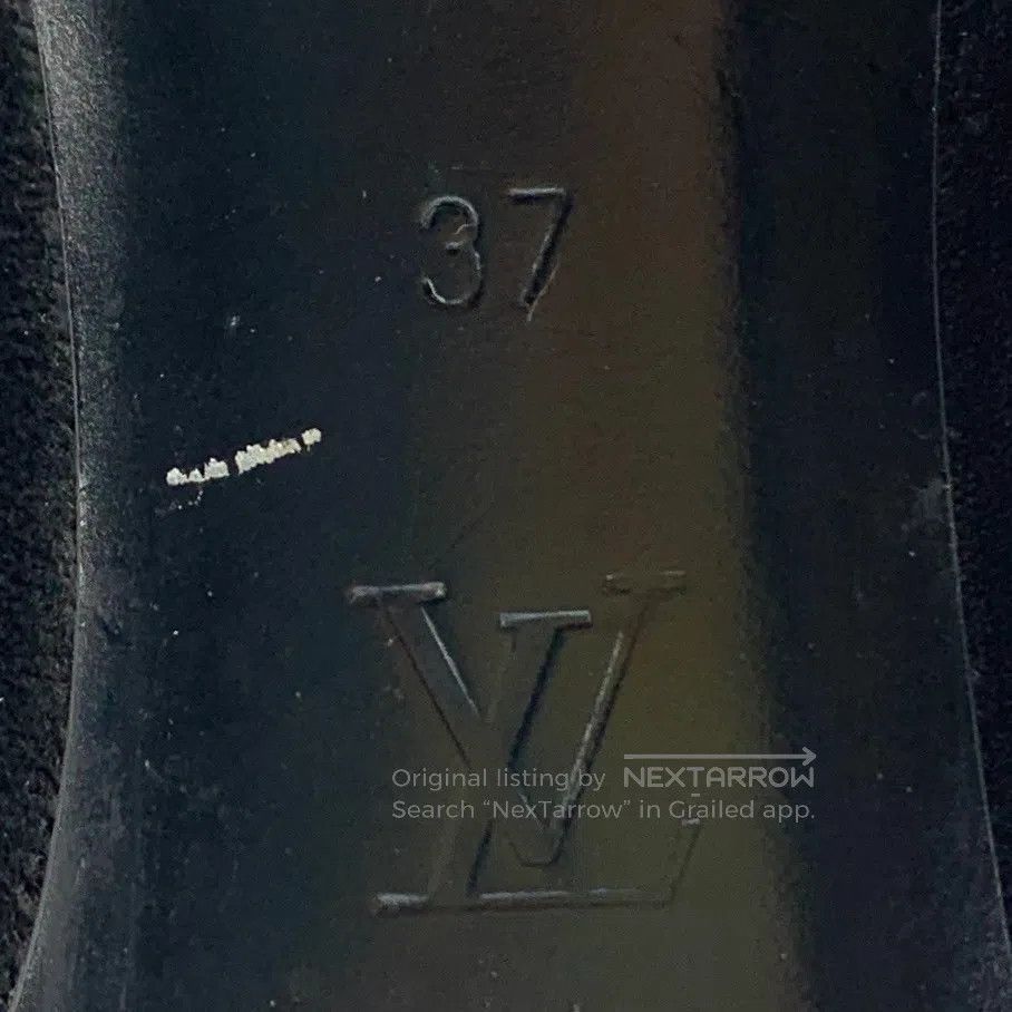 Louis Vuitton Louis Vuitton Black diamond-encrusted logo high heels with Size US 6.5 / IT 36.5 - 7 Thumbnail