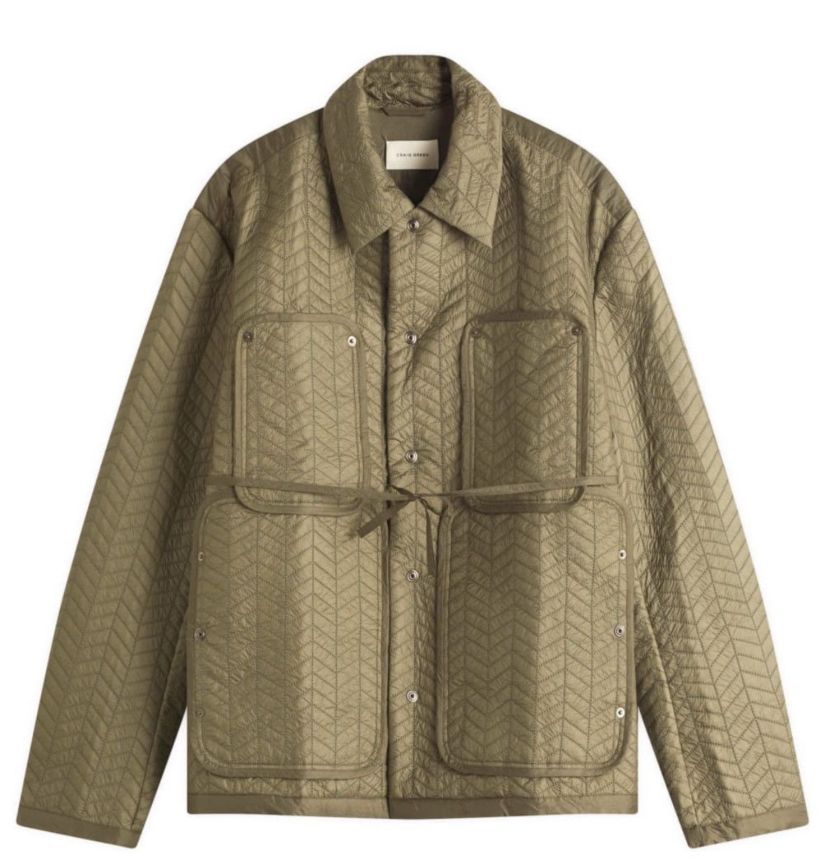 Craig Green CRAIG GREEN Quilted Worker Jacket - Green - Large Size US L / EU 52-54 / 3 - 1 Thumbnail