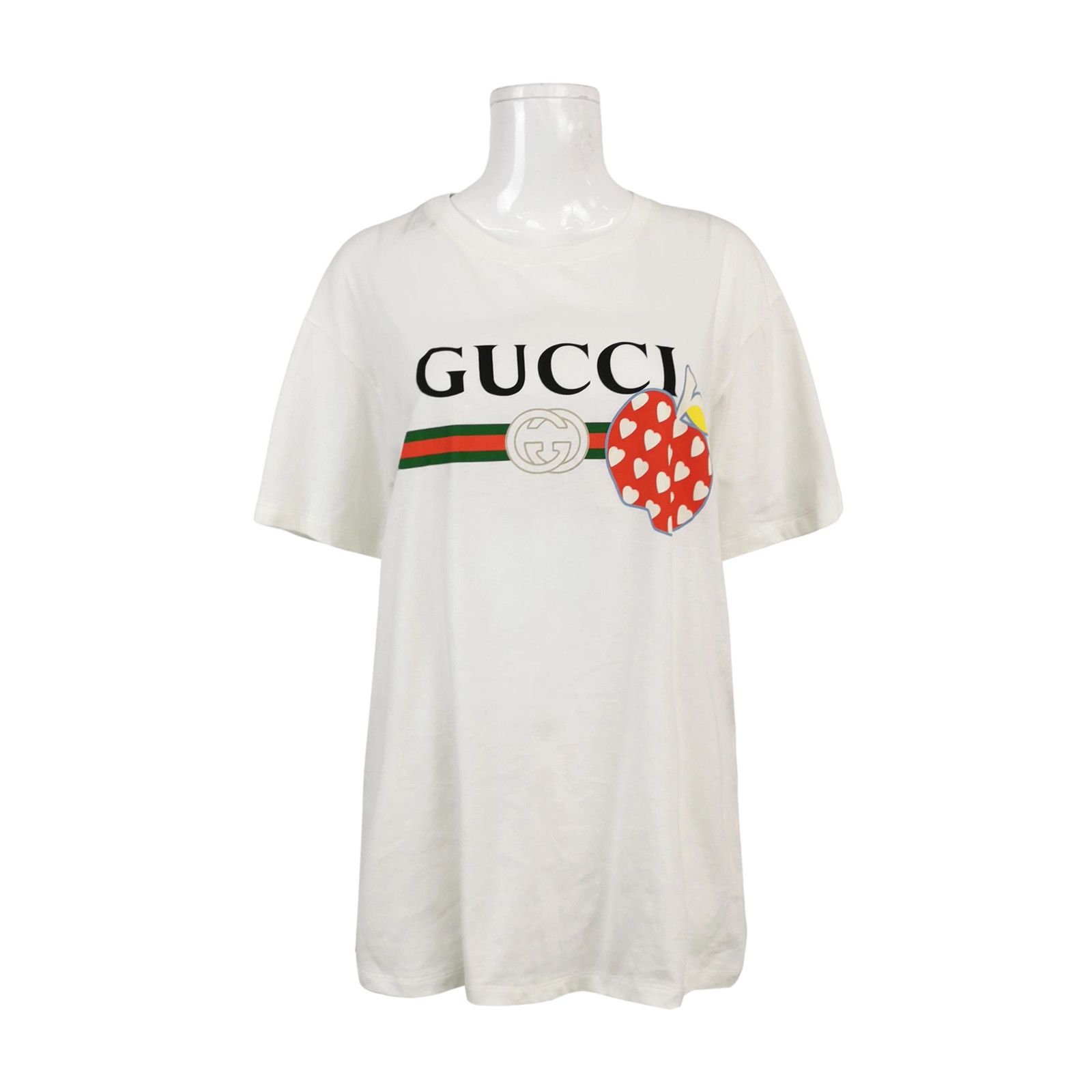 Gucci Gucci Apple Heart T-Shirt Size M Size US M / EU 48-50 / 2 - 1 Thumbnail