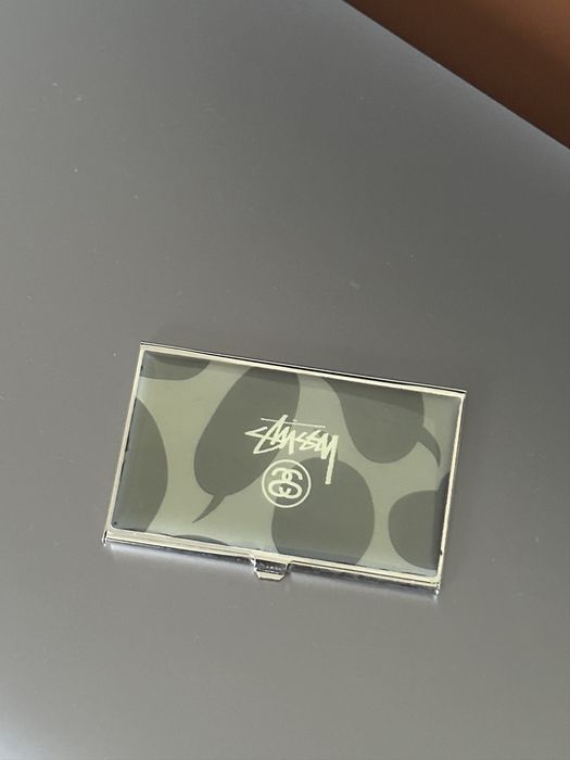 dior x stussy card holder