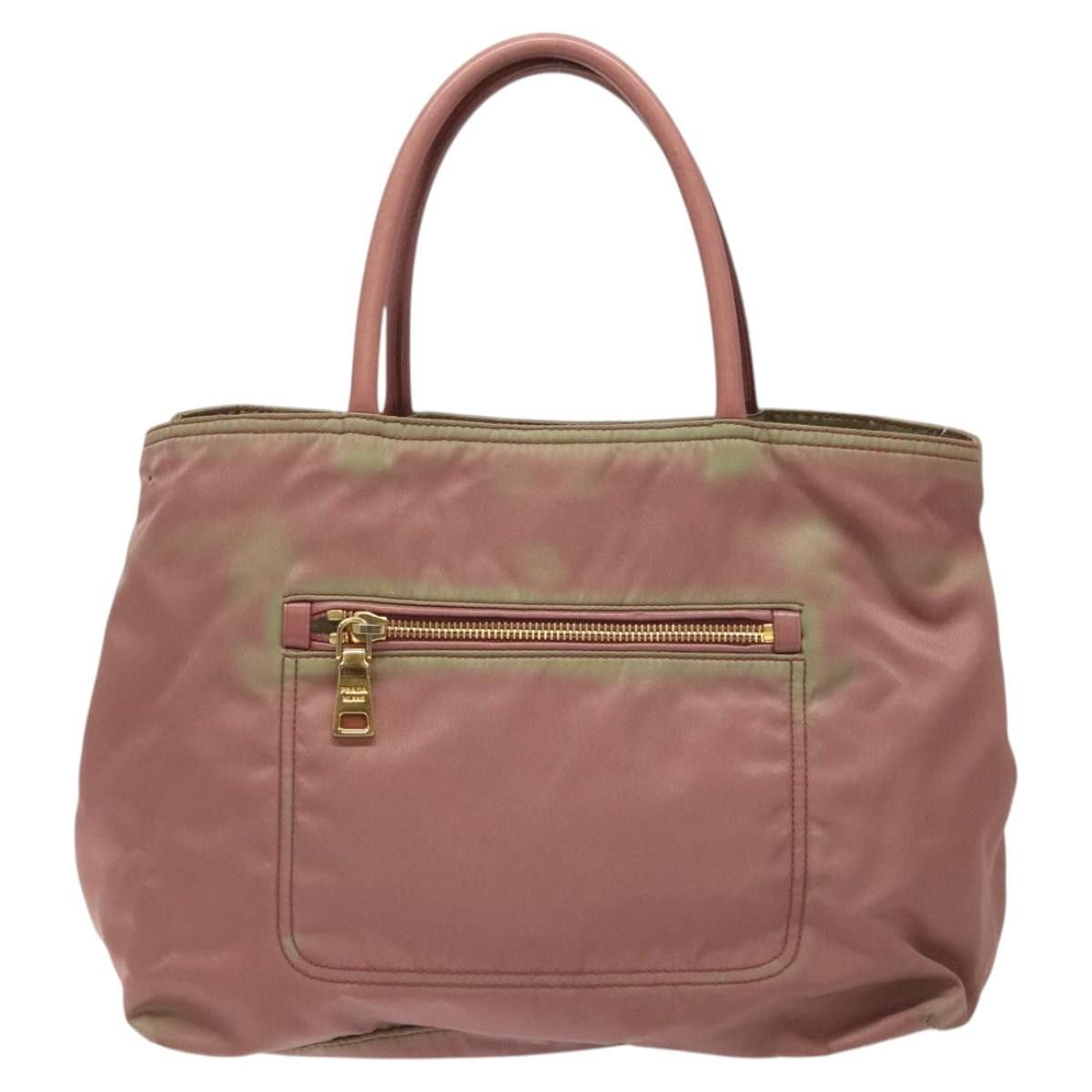 Prada PRADA Hand Bag Nylon Pink Gold Size ONE SIZE - 2 Thumbnail