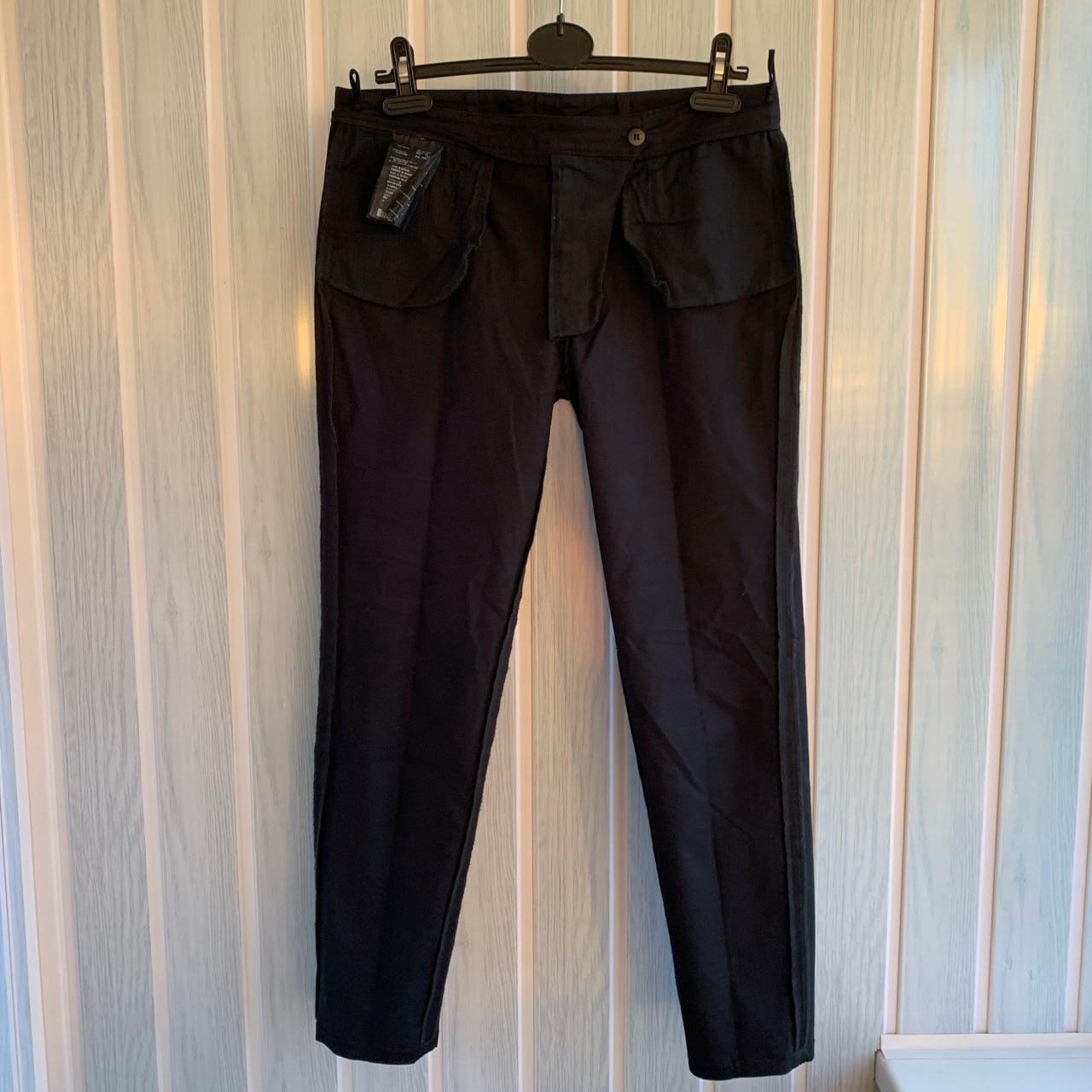 Prada × Vintage Prada Women’s 2011 Black Tab Cotton Straight Trousers Size 30" / US 8 / IT 44 - 21 Thumbnail