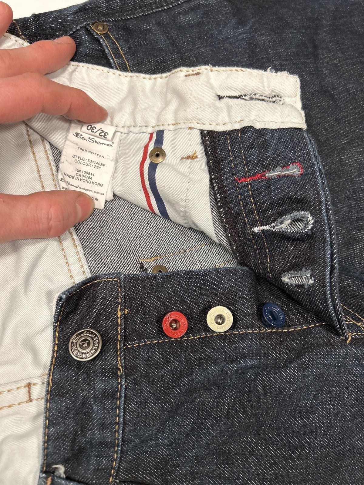 Ben Sherman Navy Denim Jeans Size US 32 / EU 48 - 5 Thumbnail