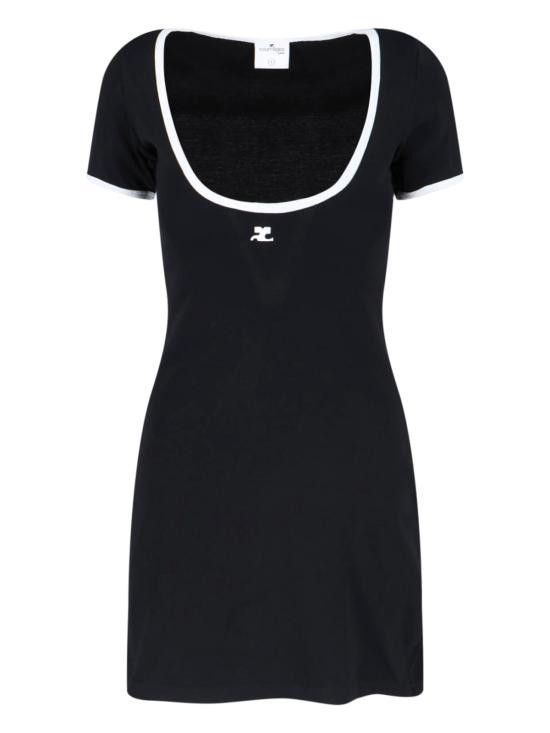 Courreges COURREGES Women Mid Skirts 225JRO600JS0203 9901 Black Size S / US 4 / IT 40 - 1 Thumbnail