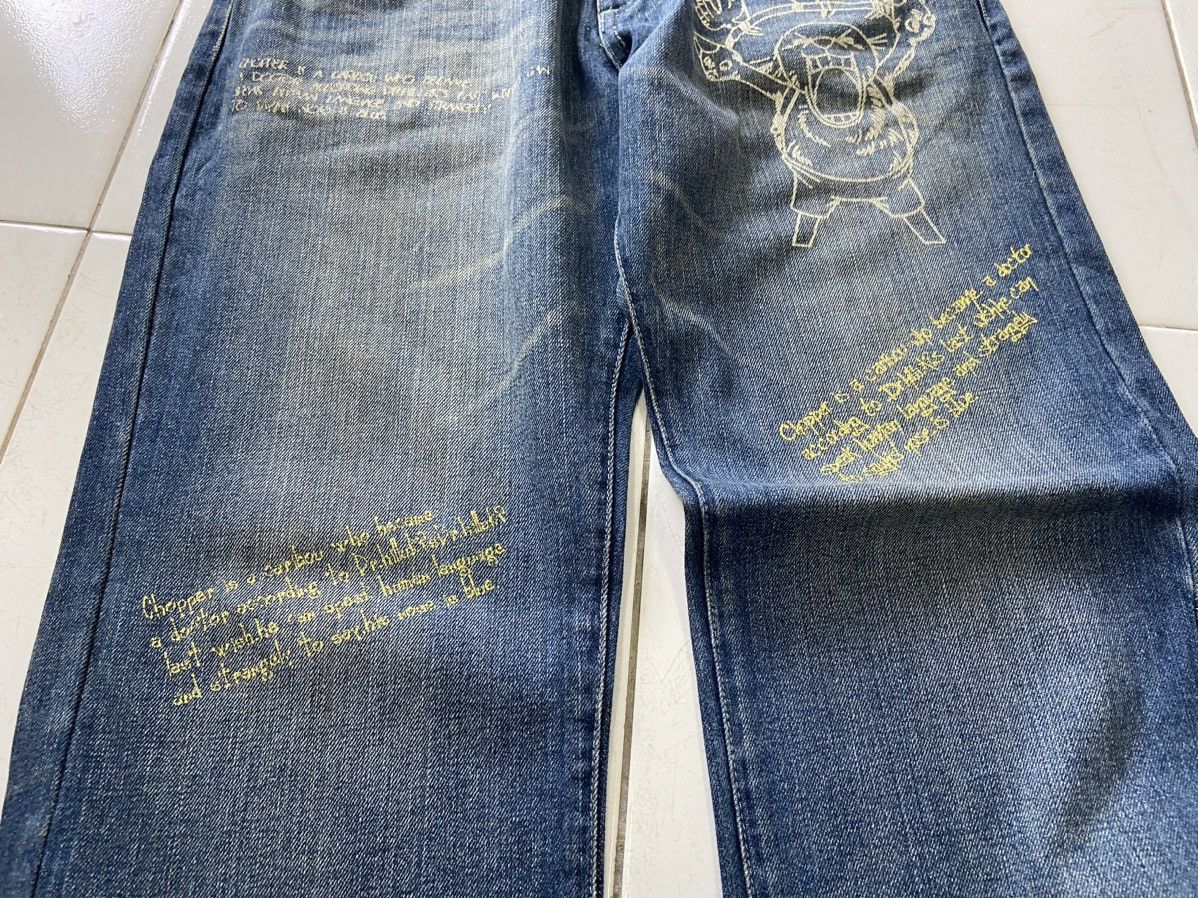 Anime VINTAGE ONE PIECE TONY CHOPPER OFFICIAL DENIM JEANS Size US 32 / EU 48 - 3 Thumbnail