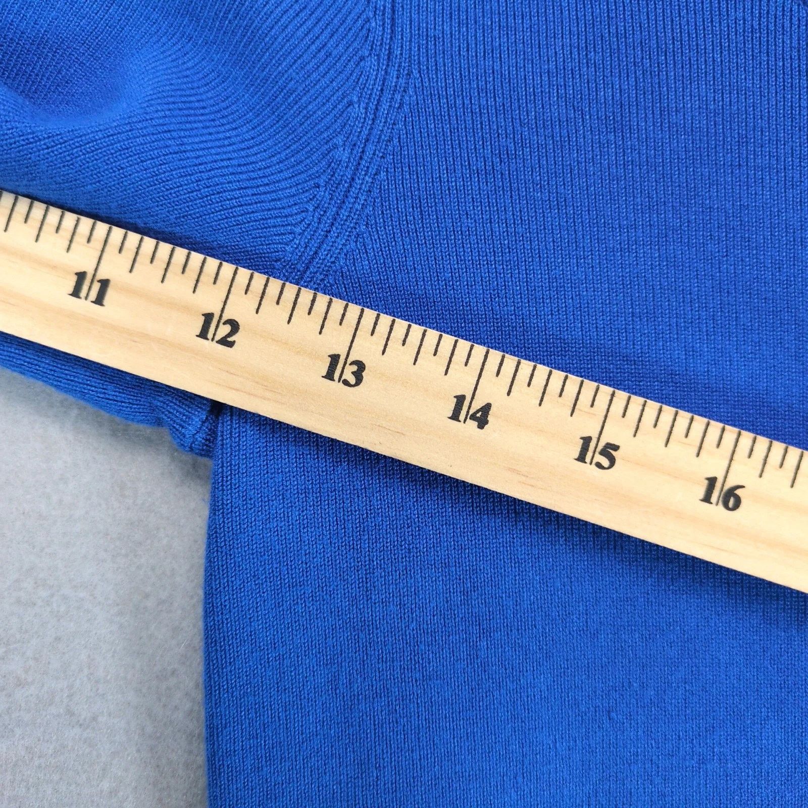 Talbots Talbots Blue Soft Knit Pleated Fit & Flare Sweater Dress S Size S / US 4 / IT 40 - 6 Thumbnail