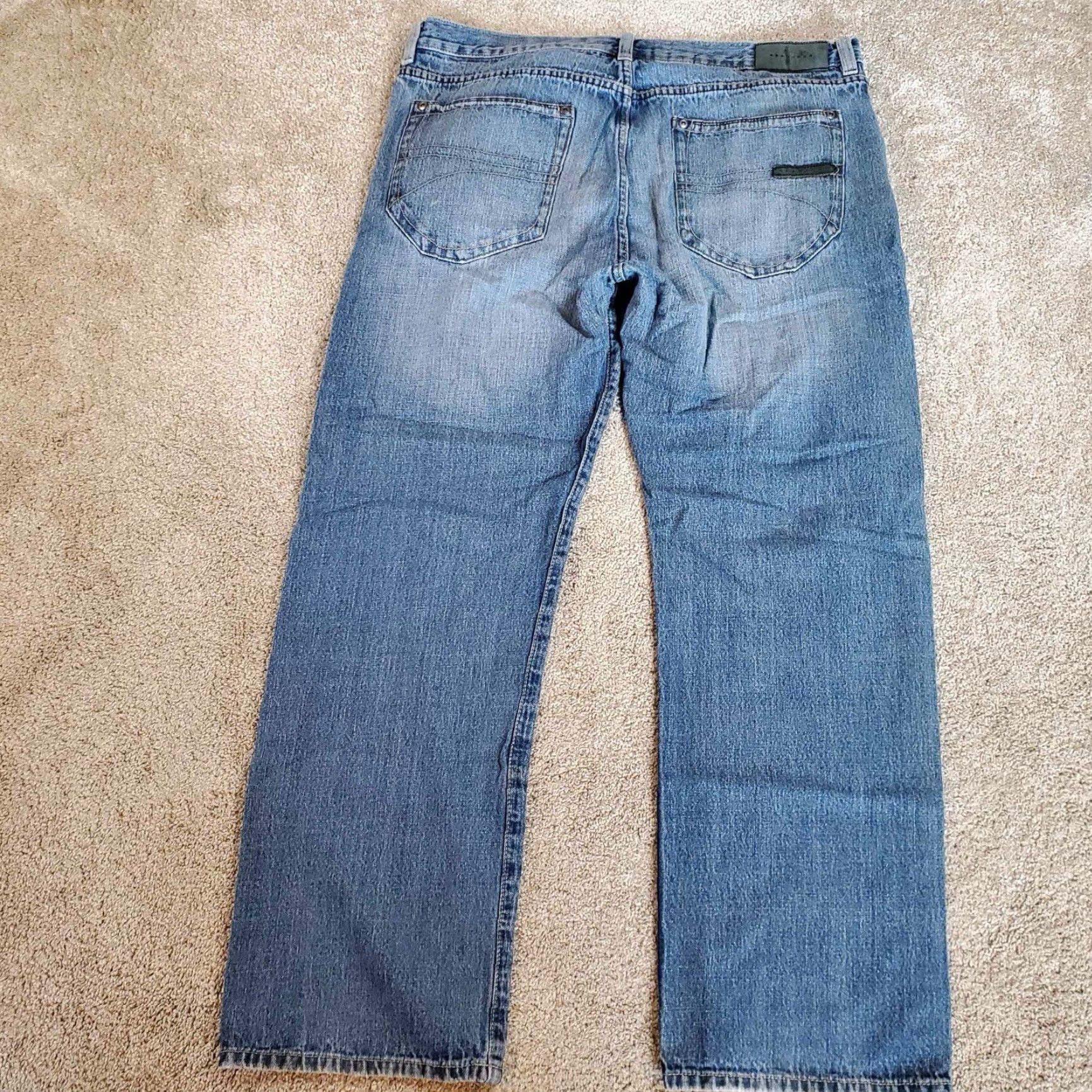 Sean John VINTAGE Sean John Diddy Y2K Baggy Denim Jeans Hip Hop Skater 38x32 Mens Blue 5-Pocket Design Inseam 32 Regular Waist 38 Shirt/Shoes? Size US 38 / EU 54 - 4 Thumbnail