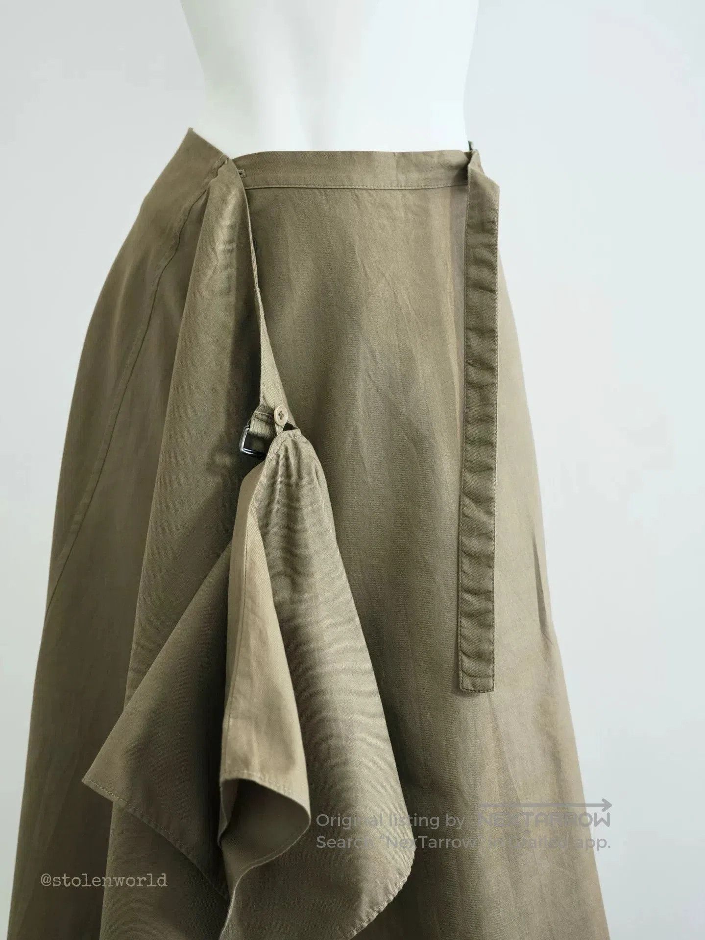 Yohji Yamamoto Yohji Yamamoto Asymmetrical Drape Skirt. Size 22" - 6 Thumbnail