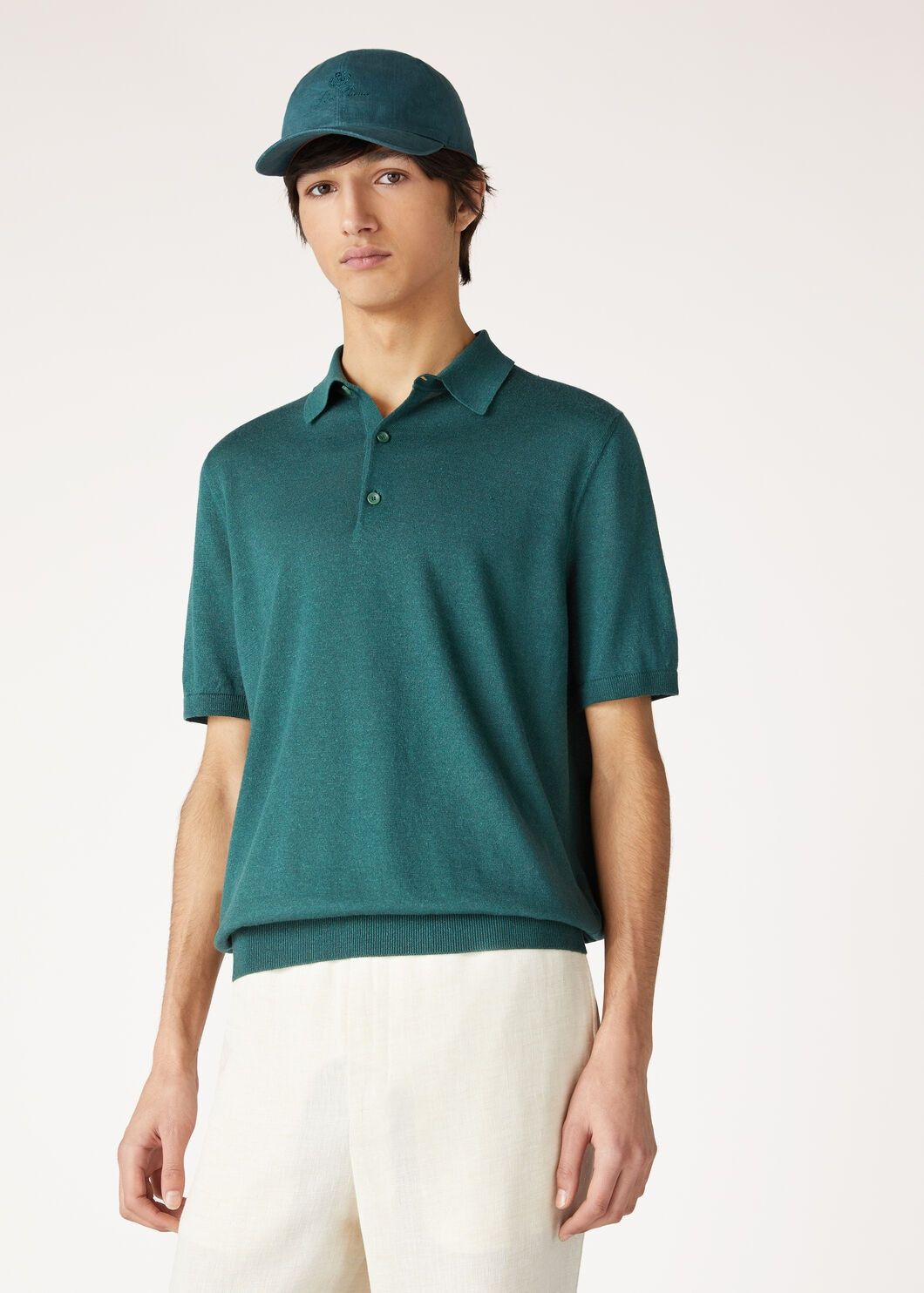 Loro Piana o1w1db10725 FAO2840 Cruise Polo Shirt in Green Size US M / EU 48-50 / 2 - 4 Thumbnail