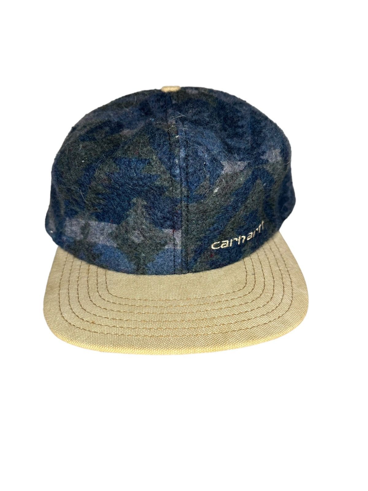 image of Carhartt Vintage Snapback Made In Usa Aztec Pattern Cap Hat, Men's