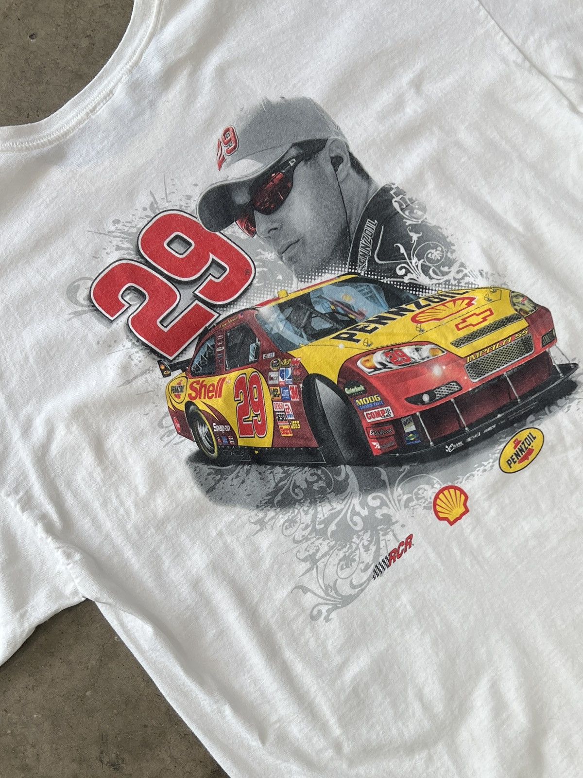 NASCAR Vintage NASCAR Kevin Harvick Shell Sponsor Racing Tee XXL Size US XXL / EU 58 / 5 - 1 Thumbnail