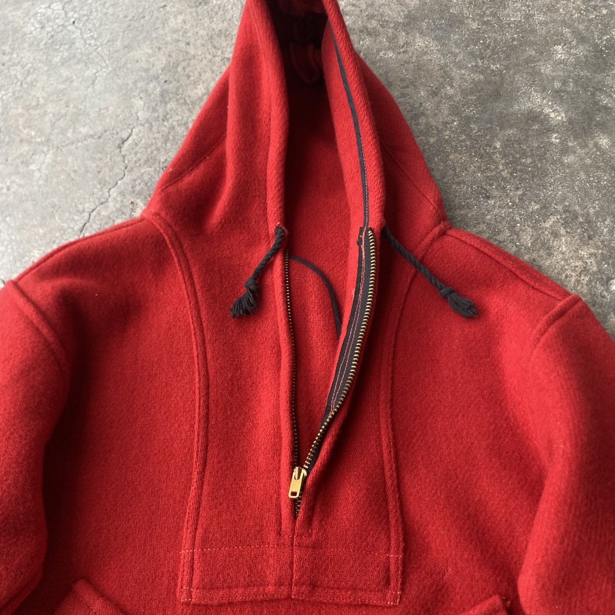 Warehouse Warehouse Pullover Wool Melton Jacket Side Zipper Talon USA Size US S / EU 44-46 / 1 - 15 Thumbnail