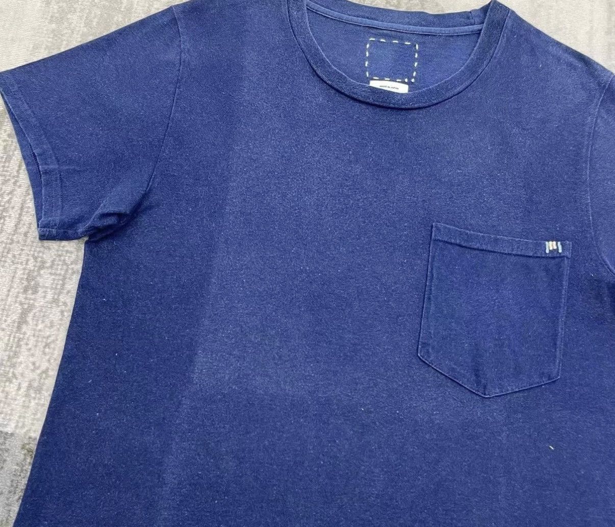 Visvim VISVIM 14SS Natural Indigo Vintage Pocket T-shirt J16 Size US S / EU 44-46 / 1 - 5 Thumbnail