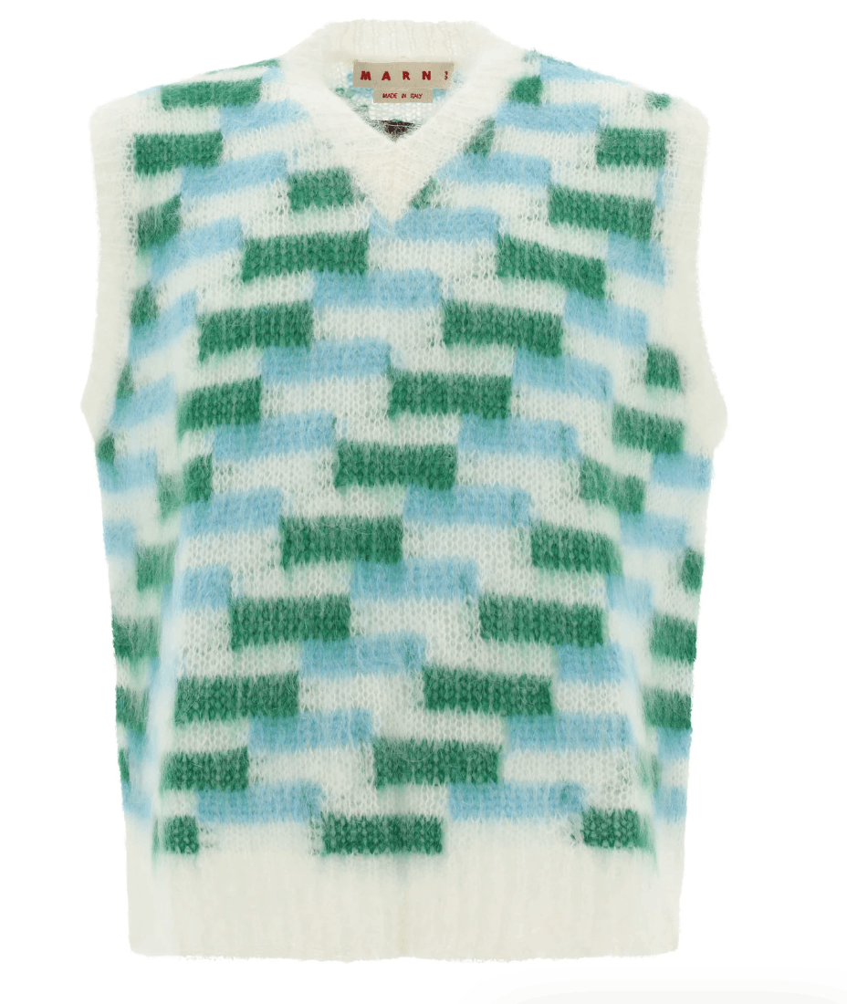Marni Marni Marni V-Neck Knitted Vest Size US M / EU 48-50 / 2 - 1 Thumbnail