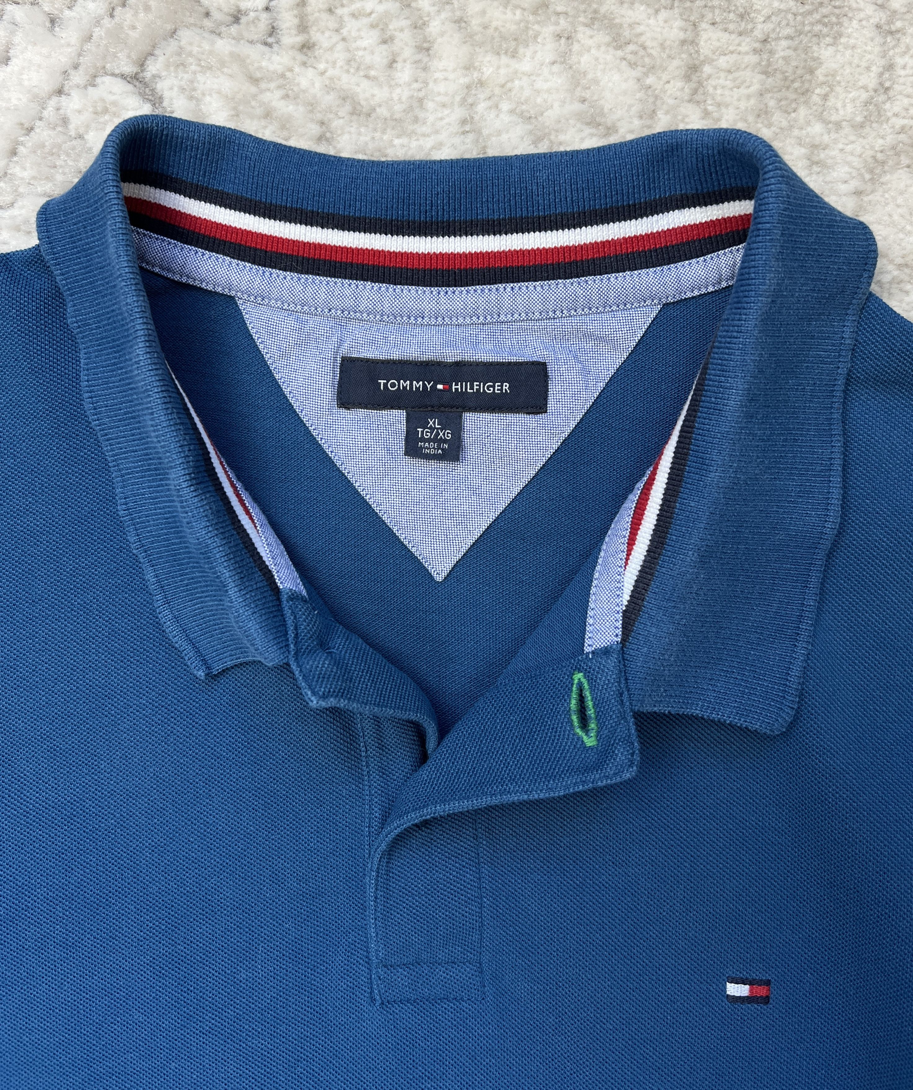 Tommy Hilfiger Tommy Hilfiger Long Sleeve Polo Shirt XL – Teal Blue Size US XL / EU 56 / 4 - 15 Thumbnail