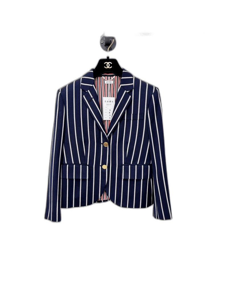 Thom Browne Thom Browne Striped Wool Blazer Size S / US 4 / IT 40 - 1 Thumbnail