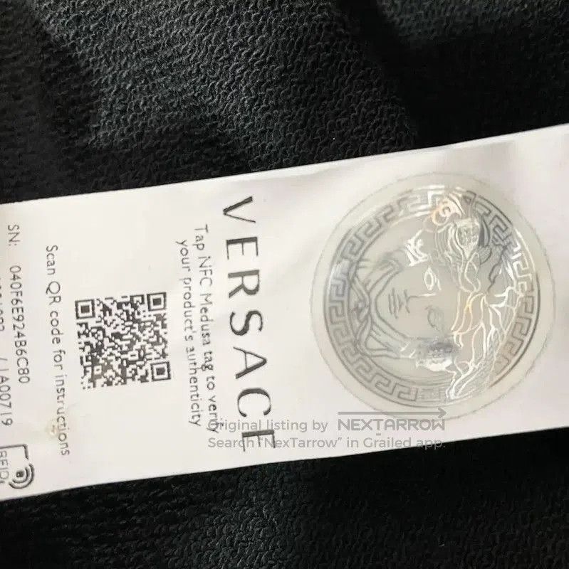 Versace Versace Black Cotton Long Sleeve Jacket . Size US XL / EU 56 / 4 - 5 Thumbnail