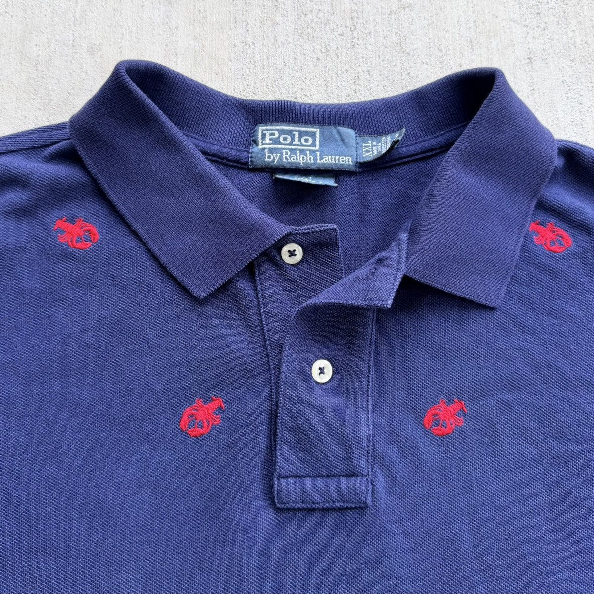 Polo Ralph Lauren Vintage Ralph Lauren Polo Shirt Men Size XXL Lobster AOP Size US XXL / EU 58 / 5 - 2 Thumbnail