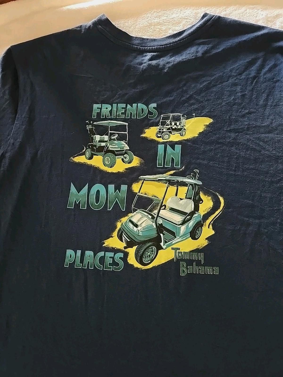 Tommy Bahama Tommy Bahama Men's Medium T-Shirt Blue Friends in Mow Places Size US M / EU 48-50 / 2 - 2 Thumbnail