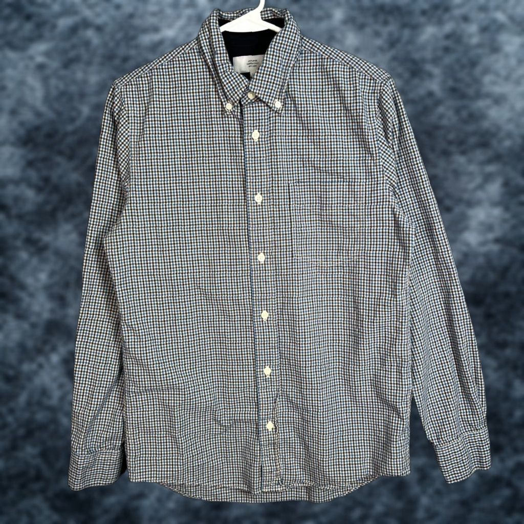 Vintage JACK SPADE Warren Street Shirt Mens Small Blue Gingham Button-Down 100% Cotton Size US S / EU 44-46 / 1 - 1 Thumbnail