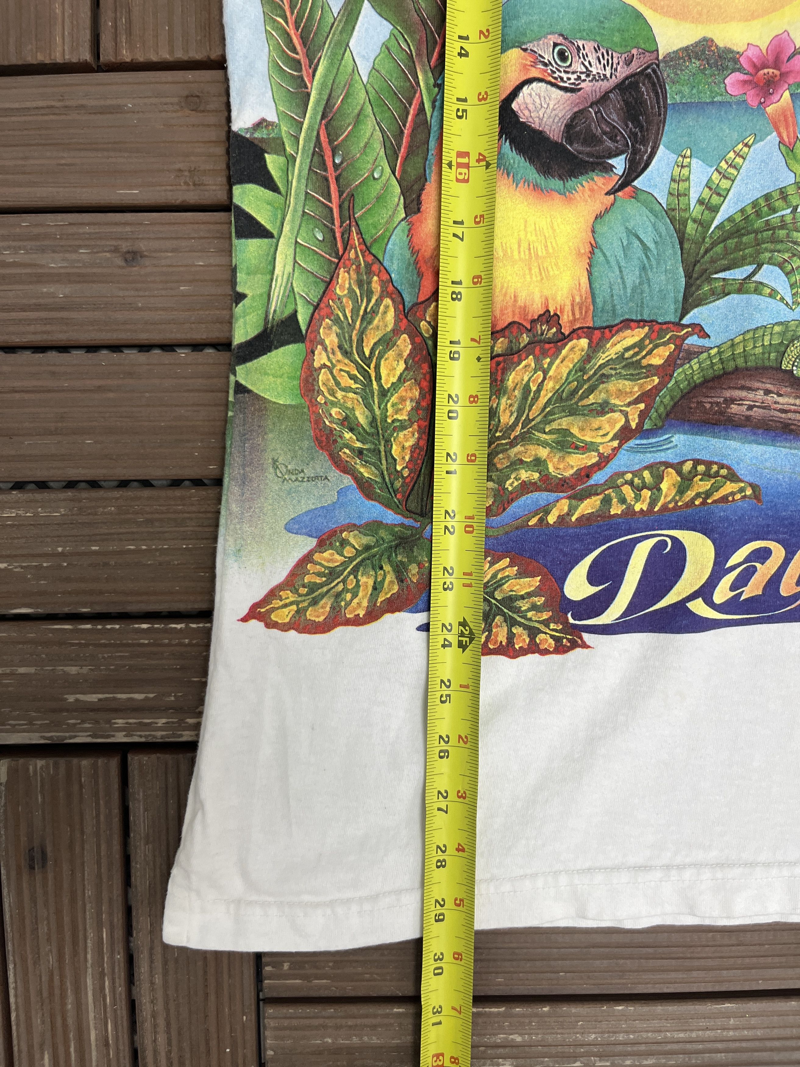 Vintage Caribbean Soul Day To Night Vintage AOP White T-Shirt Tee Size US XXL / EU 58 / 5 - 9 Thumbnail