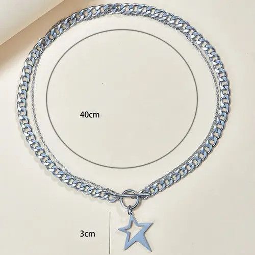 Jewelry Hip Hop Star Necklace Size ONE SIZE - 3 Thumbnail