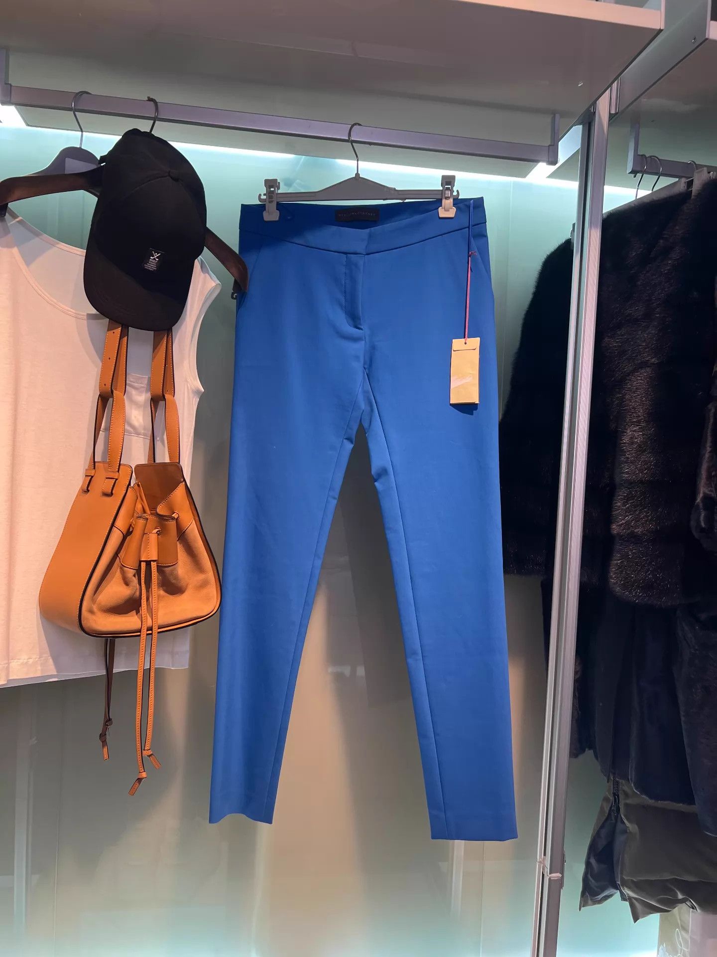 Stella McCartney Stella McCartney Bright Blue Straight Trousers 42 Size 28" / US 6 / IT 42 - 2 Thumbnail