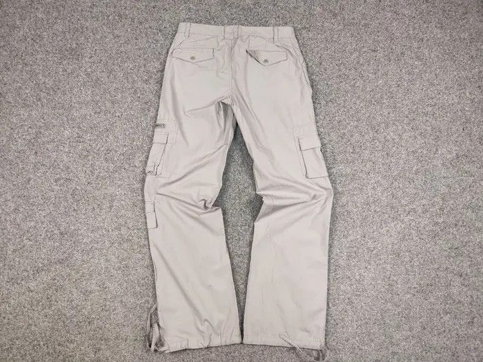 If Six Was Nine Vintage 90's Japanese Bondage Zip Bootcut Gray Cargo Pants Size US 31 - 5 Thumbnail