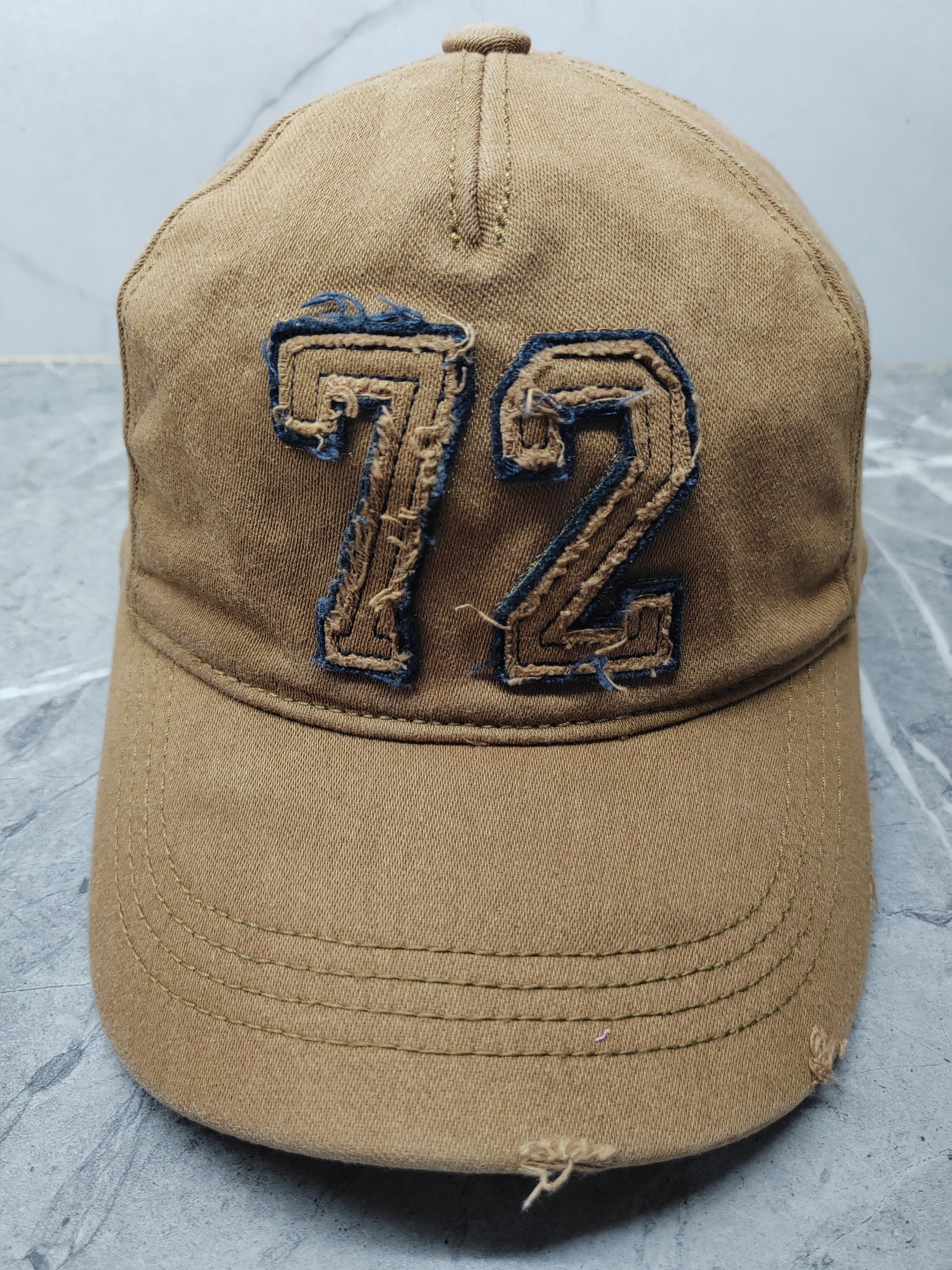 Vintage Vintage Number 72 Distressed Style Cap Size ONE SIZE - 2 Thumbnail