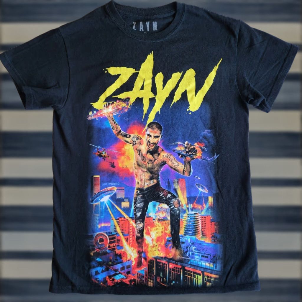Vintage Zayn ZDAY Concert Tour Official Music Merch Black Sml Graphic T-Shirt Tee Mens Womens Unisex Adults Short Sleeve Crew Neck 100% Cotton T-Shirt Size US S / EU 44-46 / 1 - 1 Thumbnail
