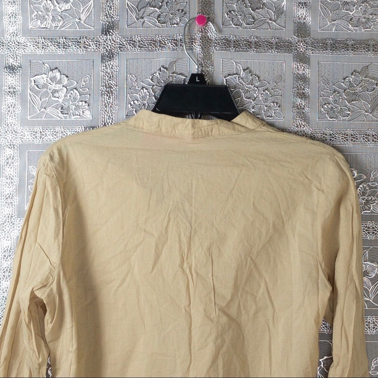 Other NWT Erik Stewart Beige Tan Floral Embellished Top Size S / US 4 / IT 40 - 7 Thumbnail