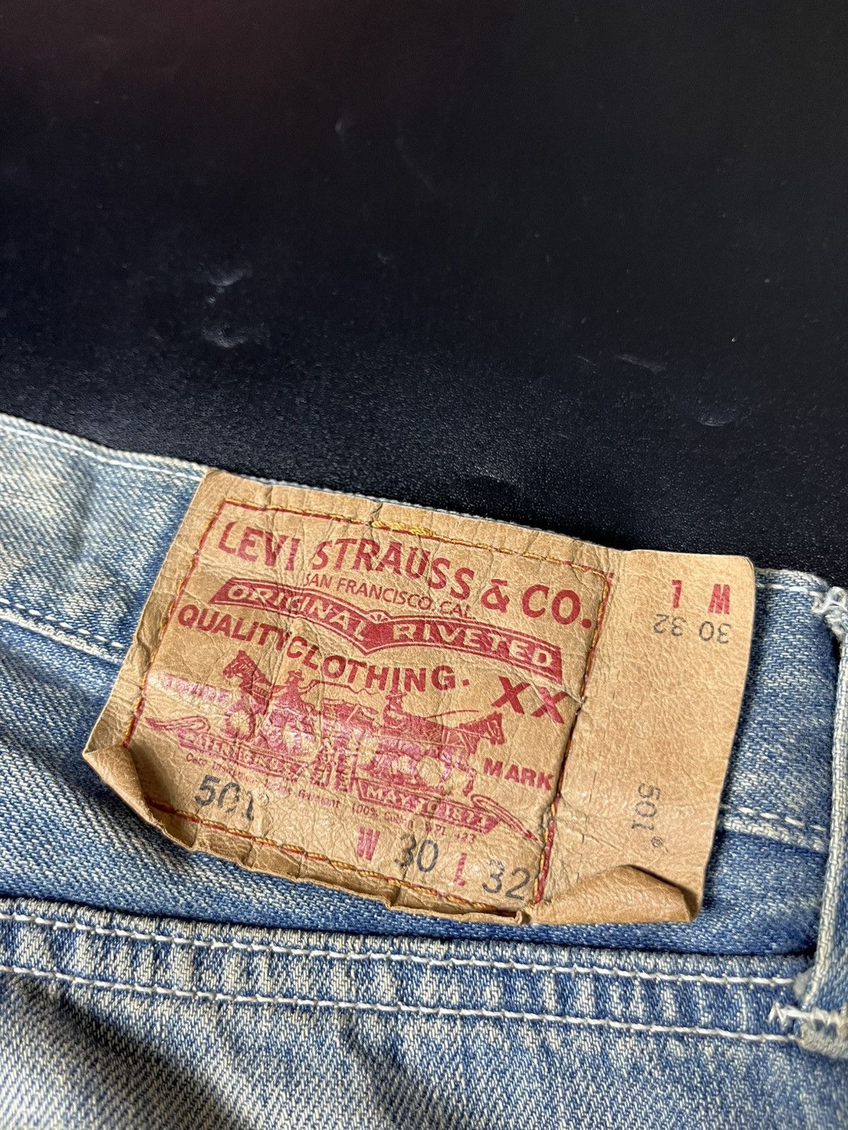 Designer × Japanese Brand × Levi's Vintage Clothing Kurt Cobain style levis patchwork Distressed faded Jeans Size US 30 / EU 46 - 10 Thumbnail