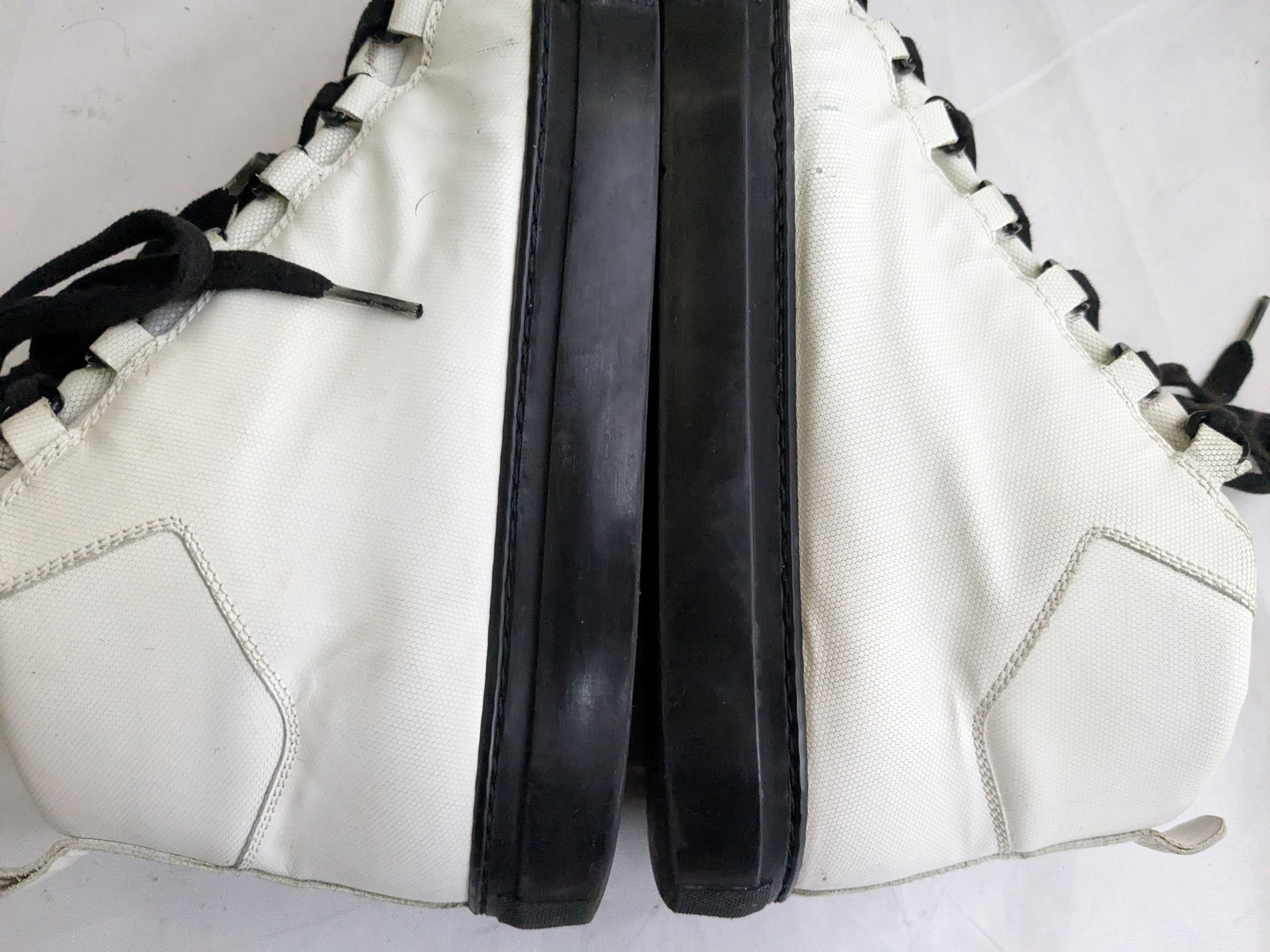 Balenciaga Balenciaga Arena White Black 8 High Tops Leather Size US 8 / EU 41 - 11 Thumbnail