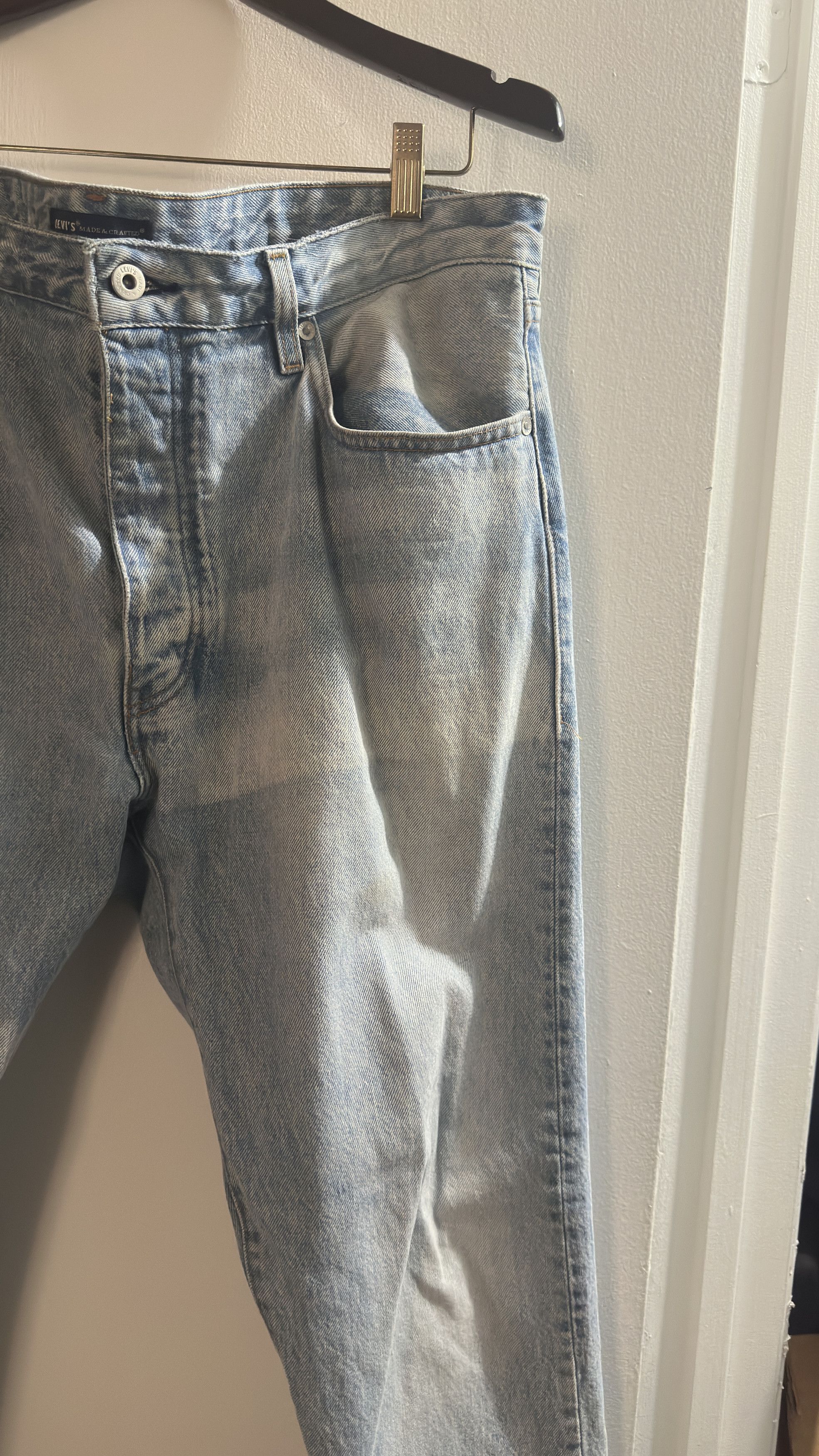 Levi's Vintage Clothing Patchwork Studio Taper Denim Size US 38 / EU 54 - 3 Thumbnail