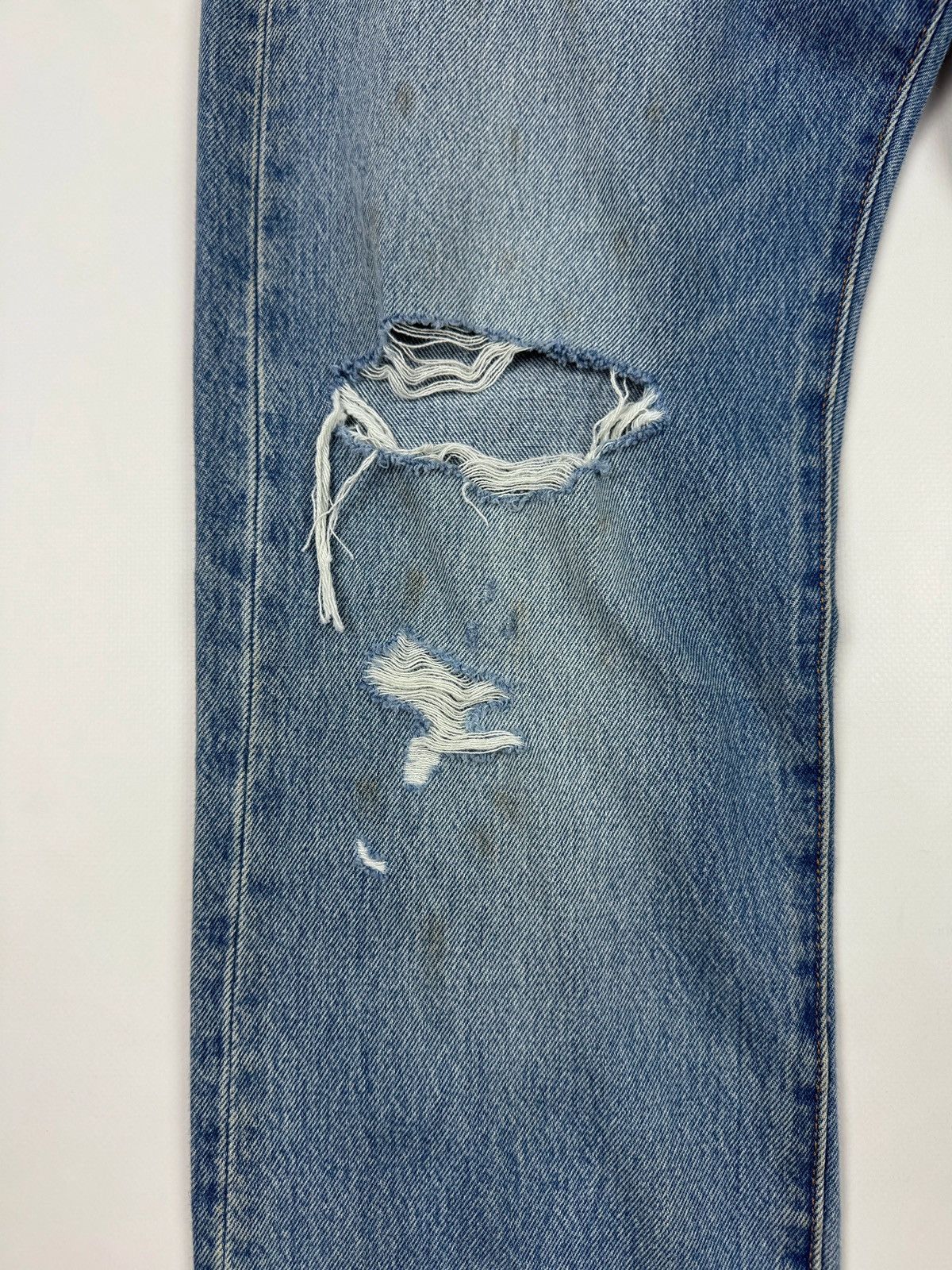 Levi's NWT Levi’s 501 Distressed Repaired Washed Denim Jeans Size US 32 / EU 48 - 5 Thumbnail